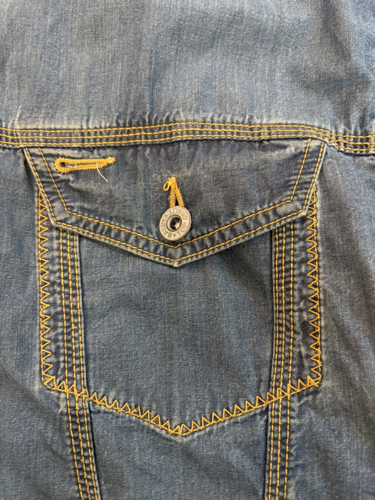 Japanese Brand 90s Ball Denim Jacket Size US M / EU 48-50 / 2 - 9 Thumbnail