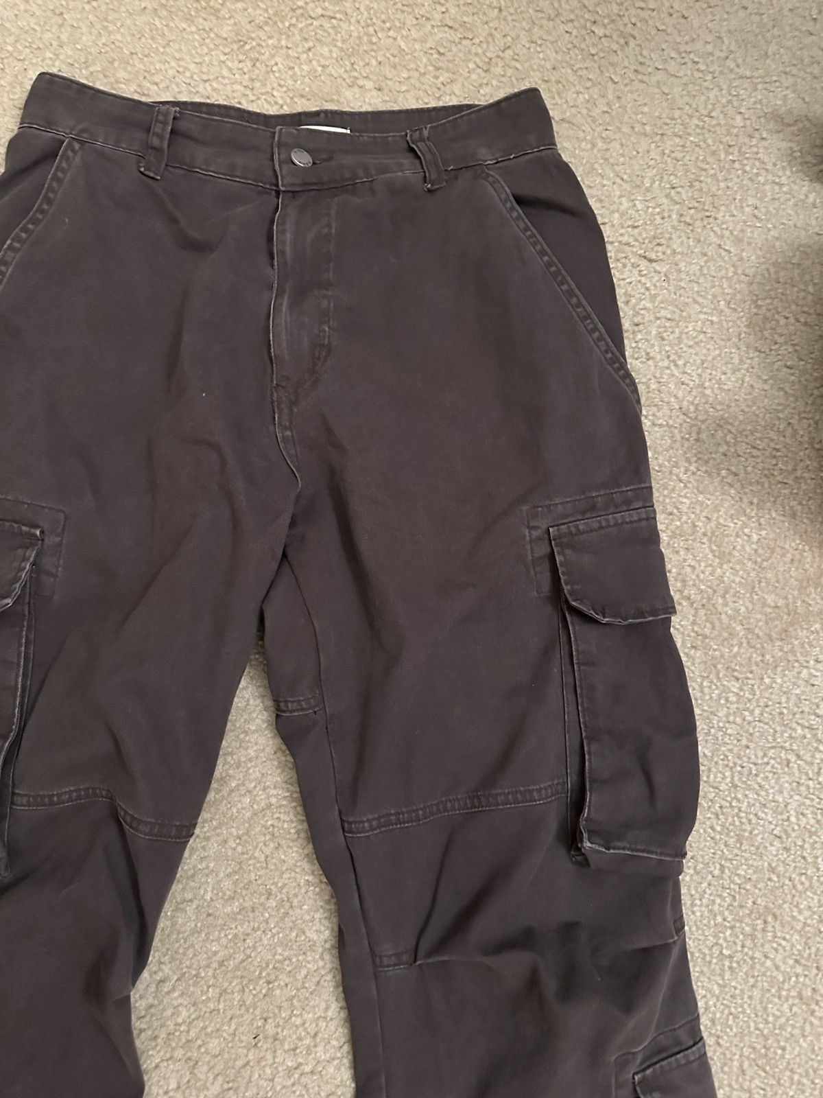Mintcrew Wide leg utility cargo pants trousers brown size 30 Size US 30 / EU 46 - 6 Thumbnail