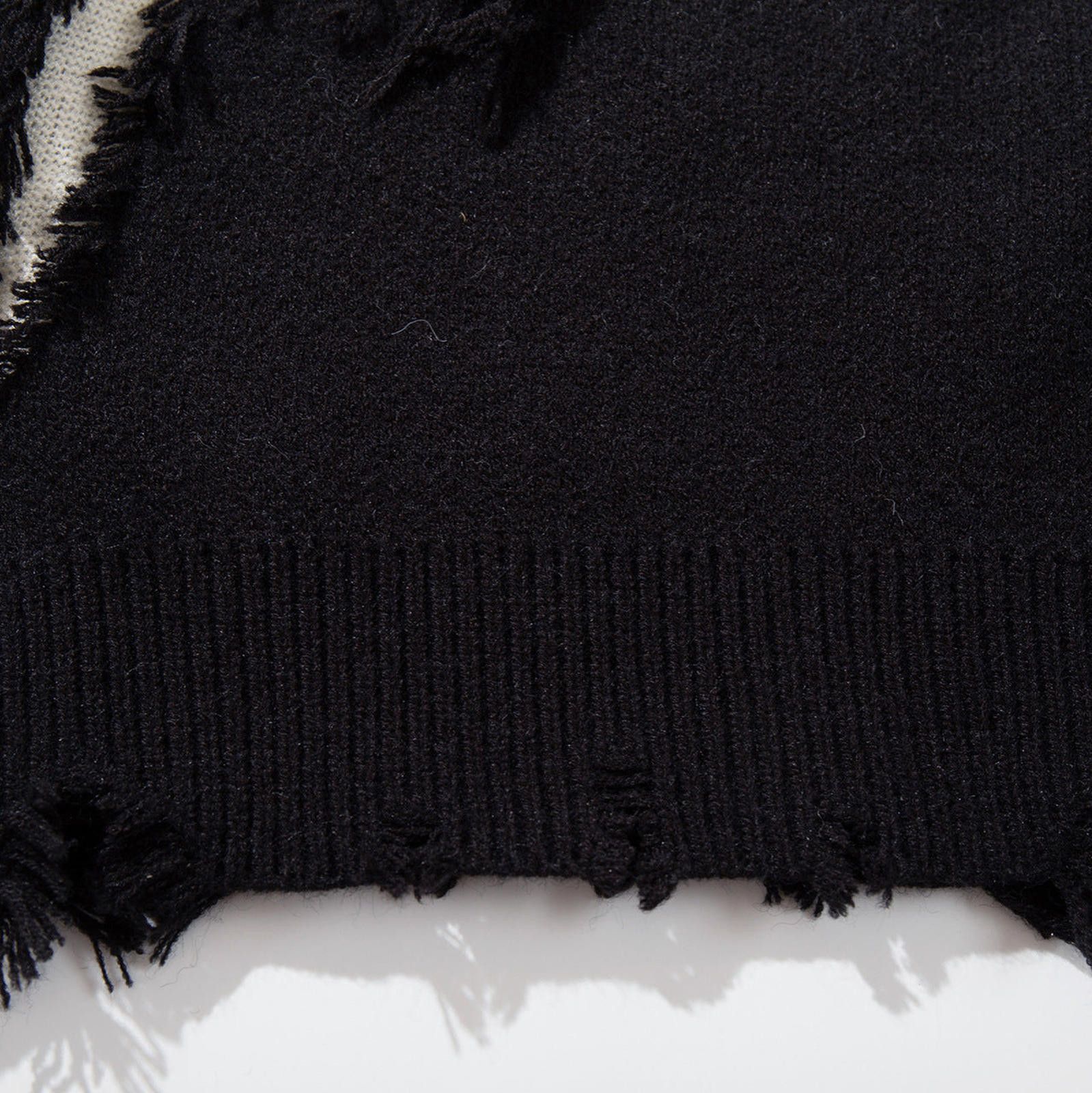 Japanese Brand Skull Distressed Knit Sweater, Oversized Skeleton Pullover Size US M / EU 48-50 / 2 - 4 Thumbnail