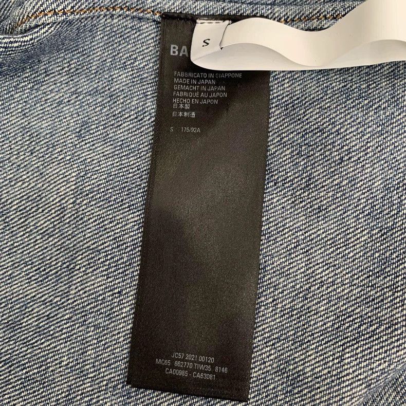 Balenciaga Balenciaga Pocket logo embroidered dark blue cotton denim Size US S / EU 44-46 / 1 - 7 Thumbnail