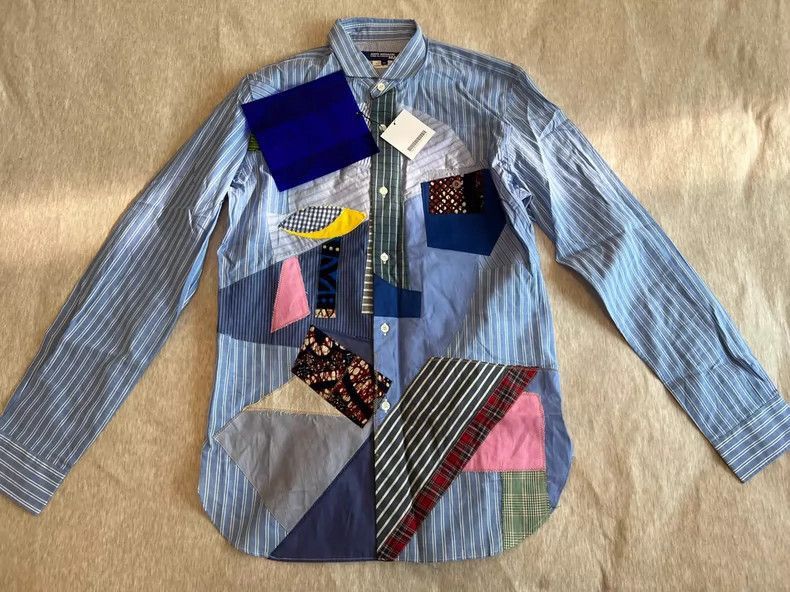 Junya Watanabe Junya Watanabe Man Patchwork Print Shirt Size US M / EU 48-50 / 2 - 1 Thumbnail
