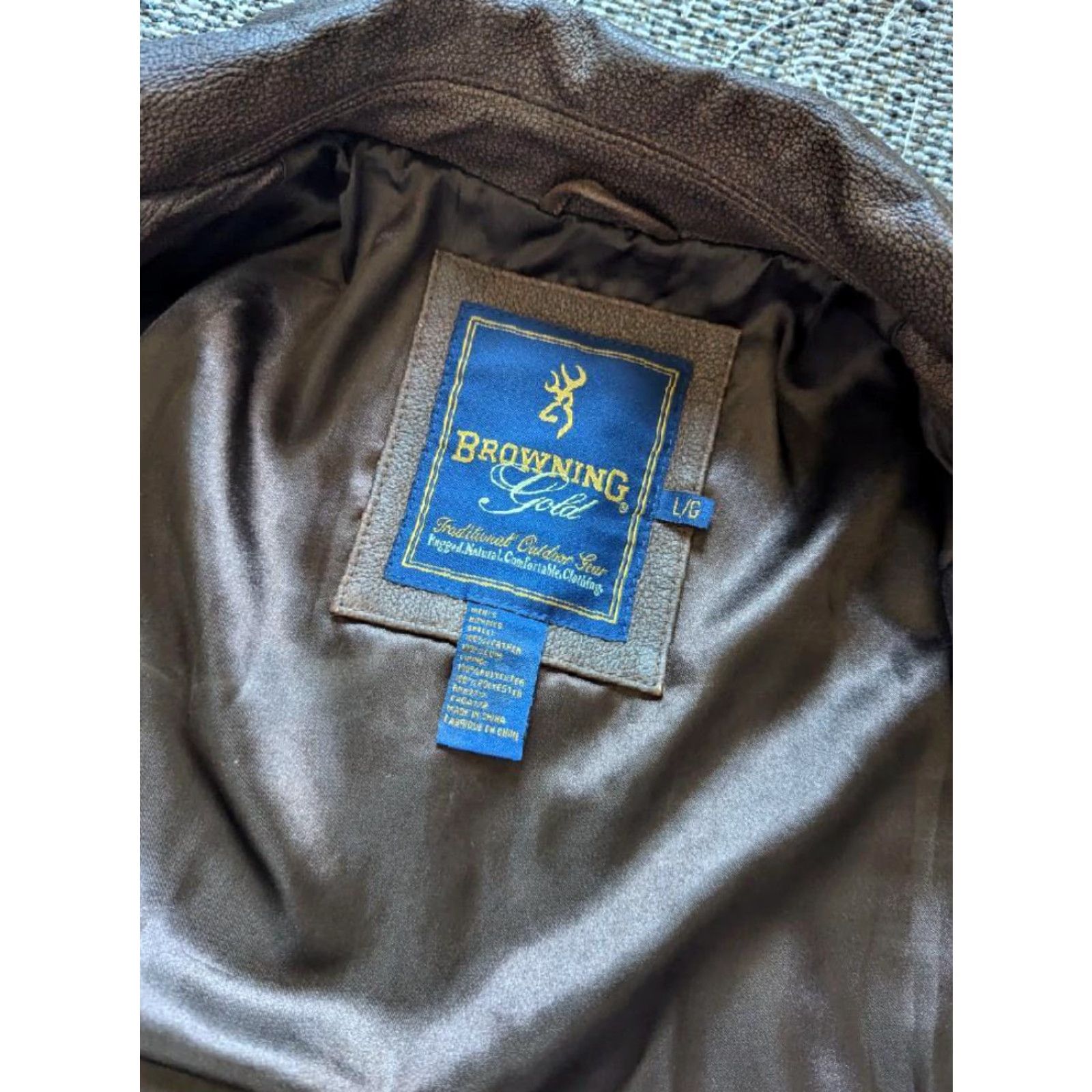 Van Heusen VINTAGE BROWNING leather jacket Parka Mens S Brown Suede Leather Coat Musket Pattern Solid 40-42 Chest Snap Zip Loose Fit Decade Vintage Size US S / EU 44-46 / 1 - 5 Thumbnail