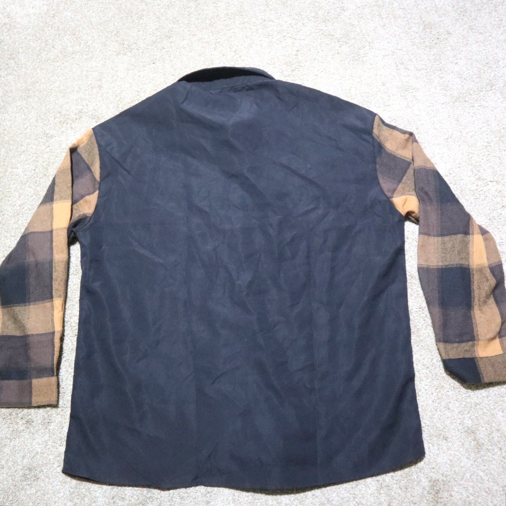 Shein VINTAGE Shein Shirt Men L Black Plaid Patch Pocket Button-Up Adult Large Size US L / EU 52-54 / 3 - 8 Thumbnail