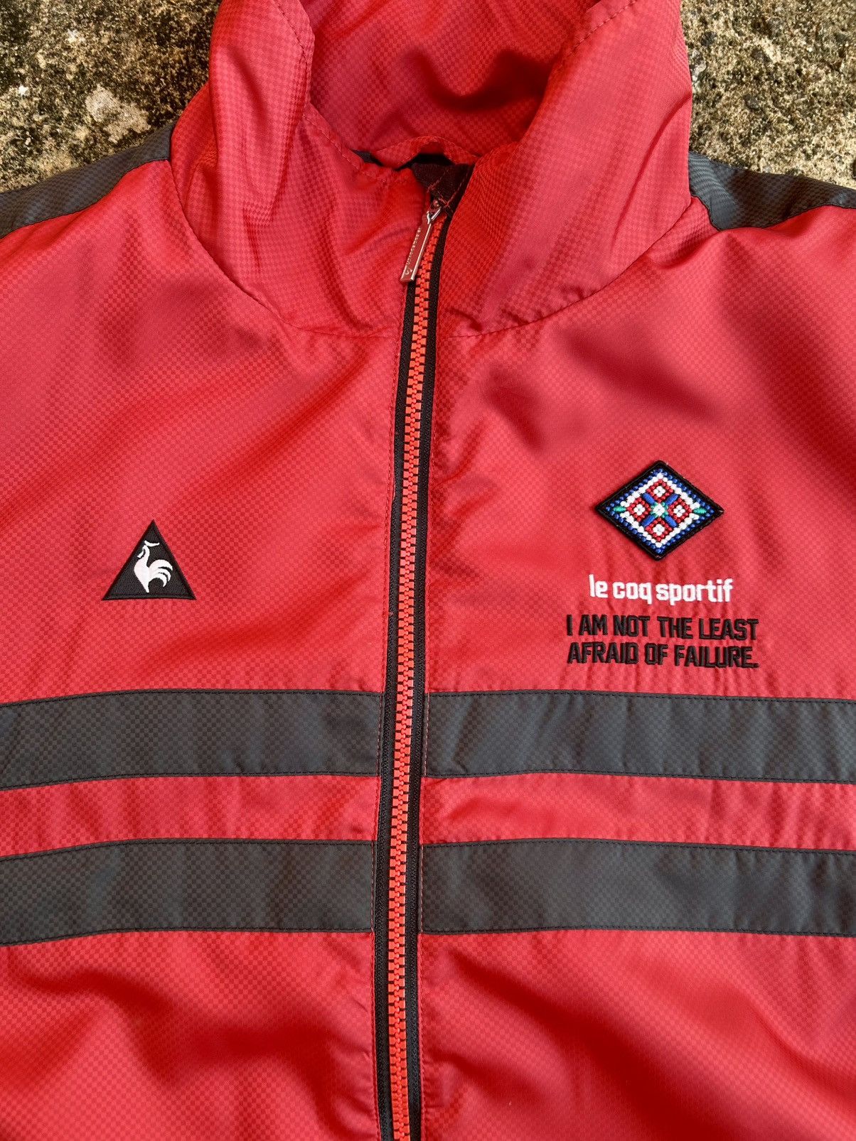 Japanese Brand × Vintage Lecoqsportif Golf Collection Nylon Zipper Jacket Size US L / EU 52-54 / 3 - 9 Thumbnail