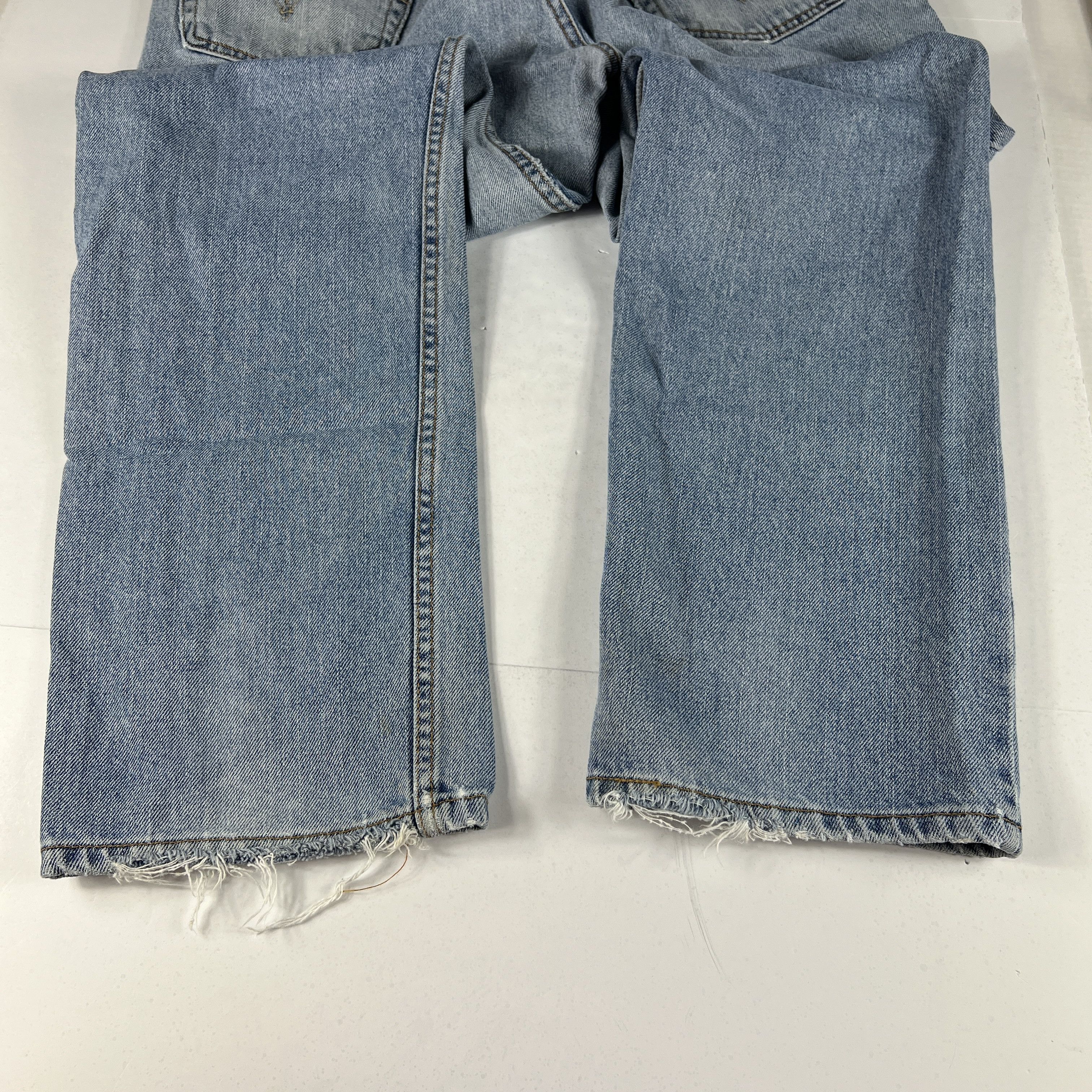 Levi's × Vintage Y2K Levi's Jeans 505 Straight Blue Faded Distressed Denim Size US 34 / EU 50 - 4 Thumbnail