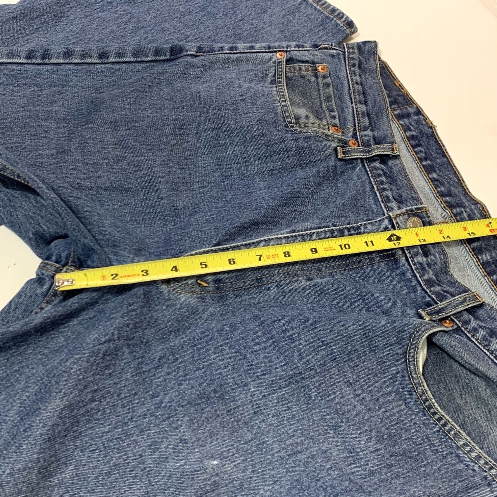 Levi's Levi’s 550 Relaxed Fit Denim Jeans 42x32 Distressed Blue 42 Inseam Mens Regular Waist 42 Size US 42 / EU 58 - 6 Thumbnail
