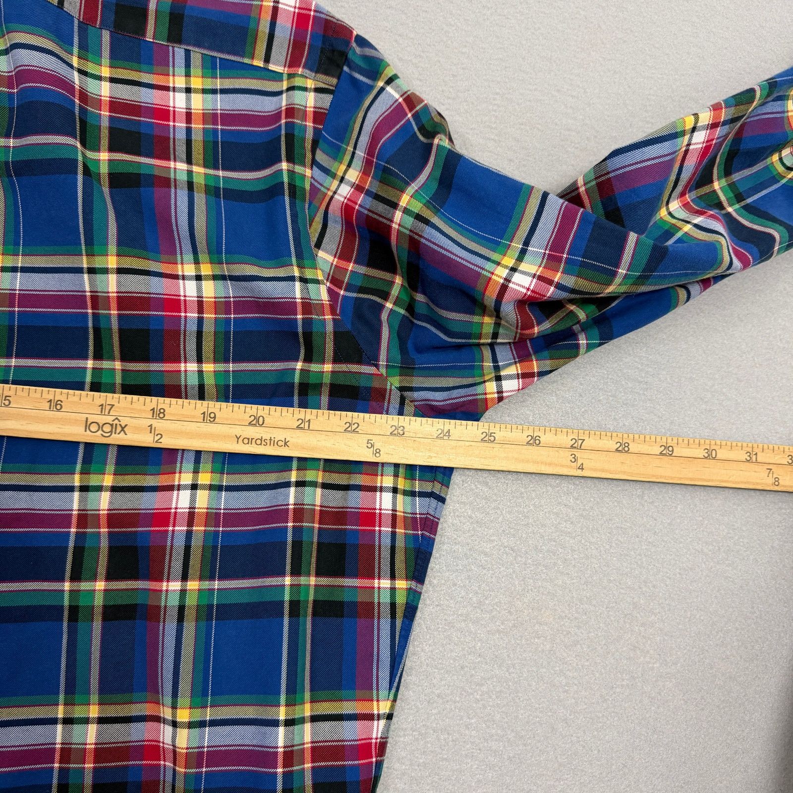 Polo Ralph Lauren Vintage Polo Ralph Lauren Classic Fit Shirt Men's Large Blue Size US L / EU 52-54 / 3 - 6 Thumbnail