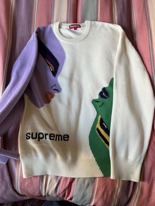 Supreme Supreme Faces Sweater | Grailed