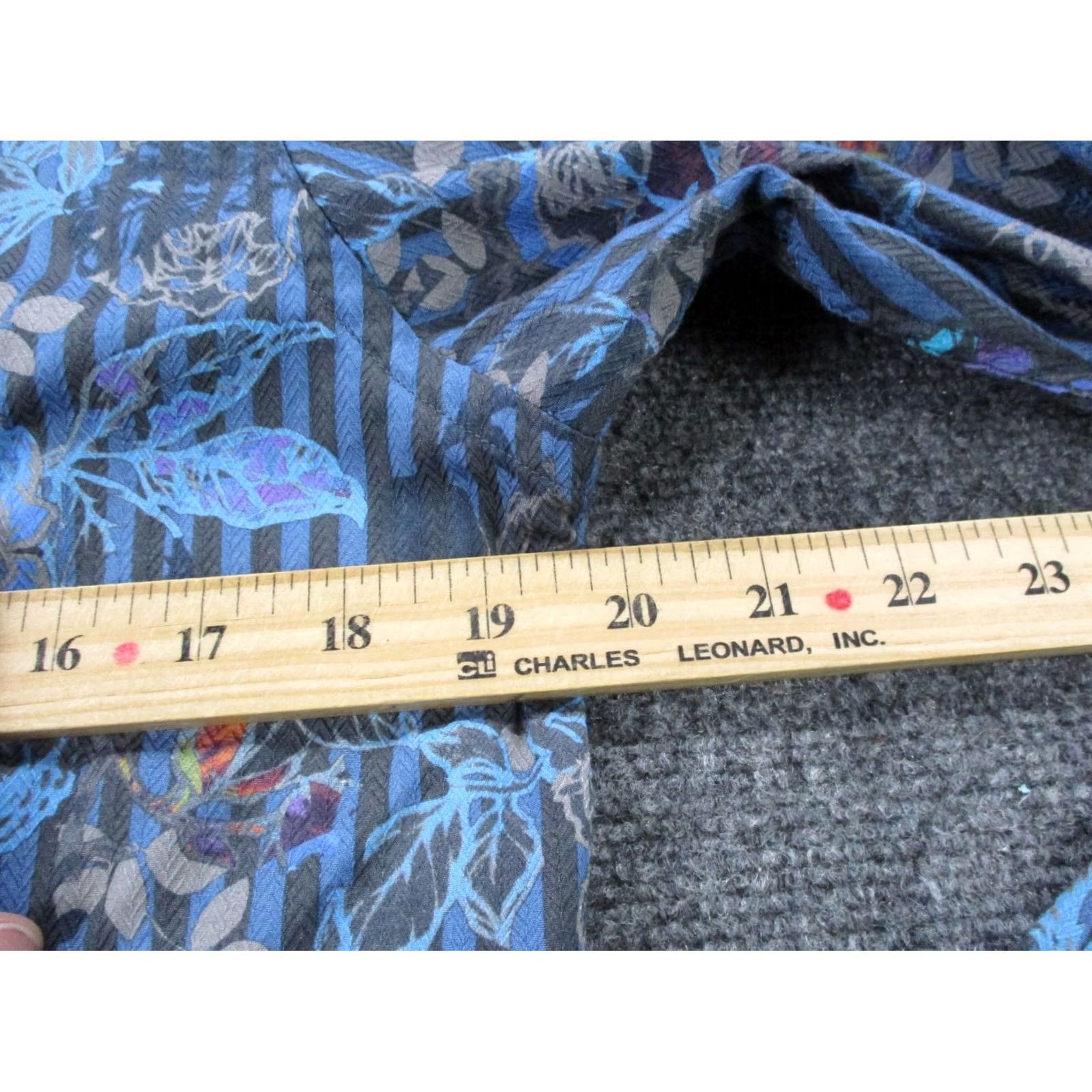 Ted Baker Ted Baker Shirt Mens M Blue Floral Print Tropical Classic Dress Business Size 40R - 5 Thumbnail