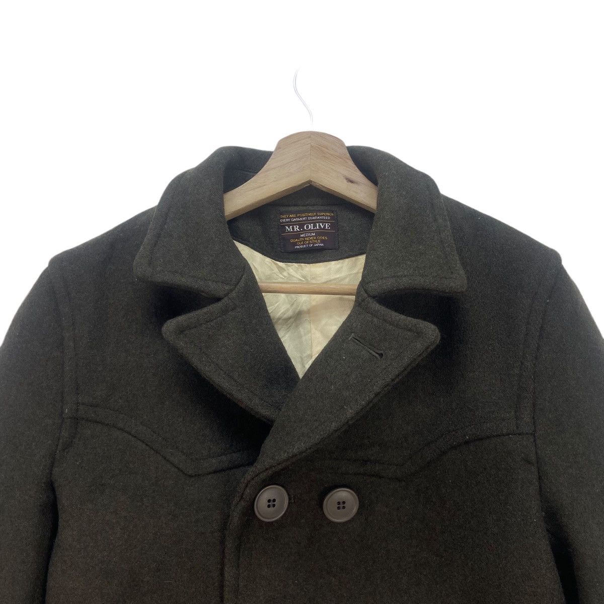 Mr. Olive Vintage 80s Mr. Olive Retro Wool Heavy Coat Size US XS / EU 42 / 0 - 3 Thumbnail