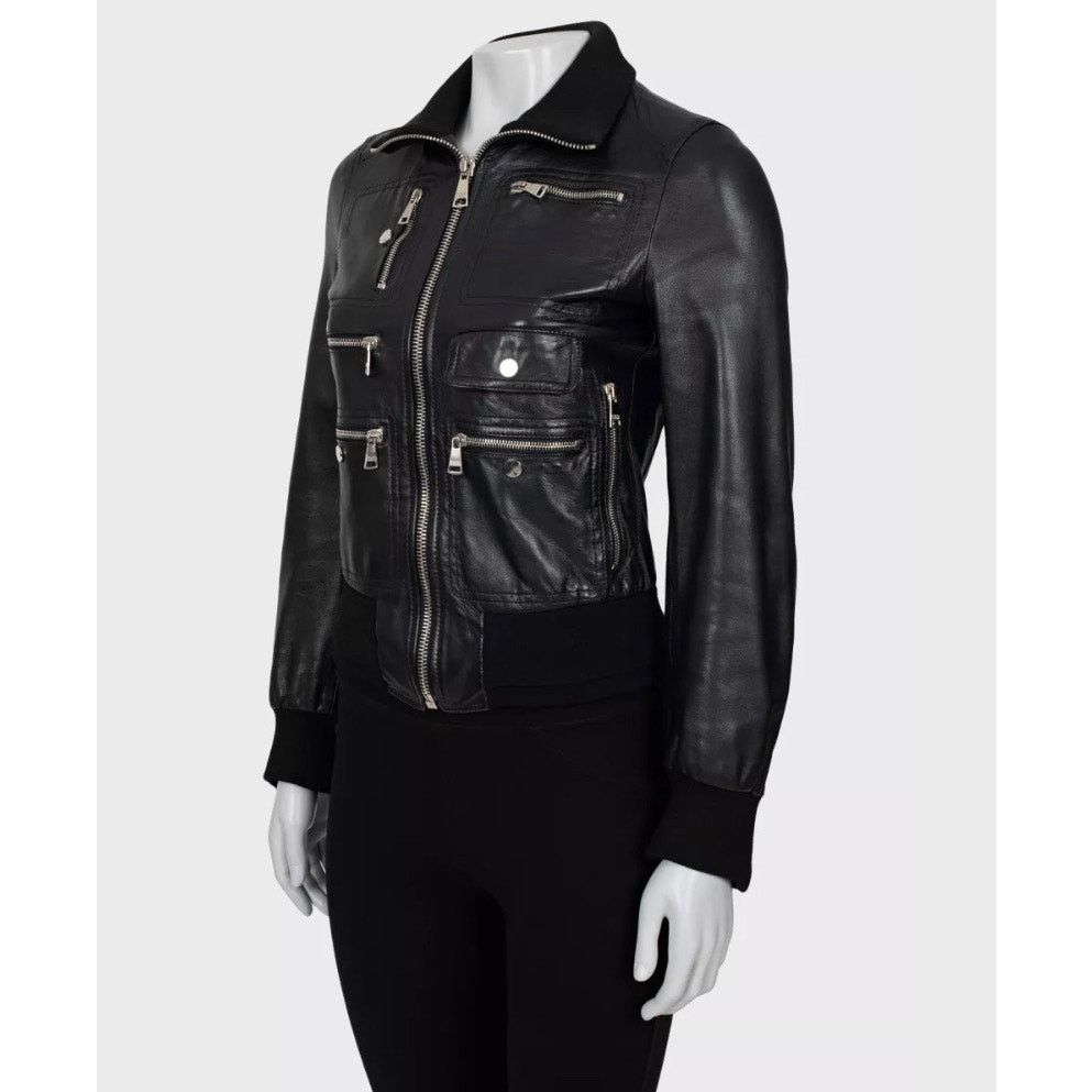 Dolce & Gabbana Dolce & Gabbana Black Leather Jacket - IT38 / XS Size XS / US 0-2 / IT 36-38 - 2 Thumbnail