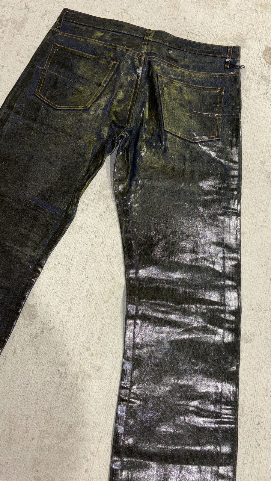 Dior × Hedi Slimane AW03 Dior Homme By Hedi Slimane Waxed Luster Denim Size US 32 / EU 48 - 13 Thumbnail