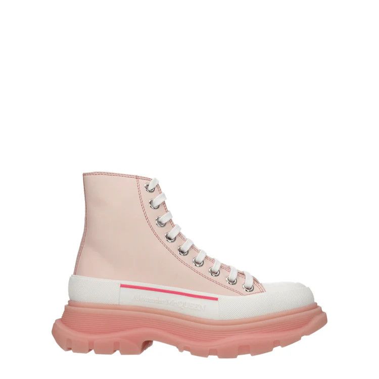 ob1o1e0524 Ankle Boots in Pink/White