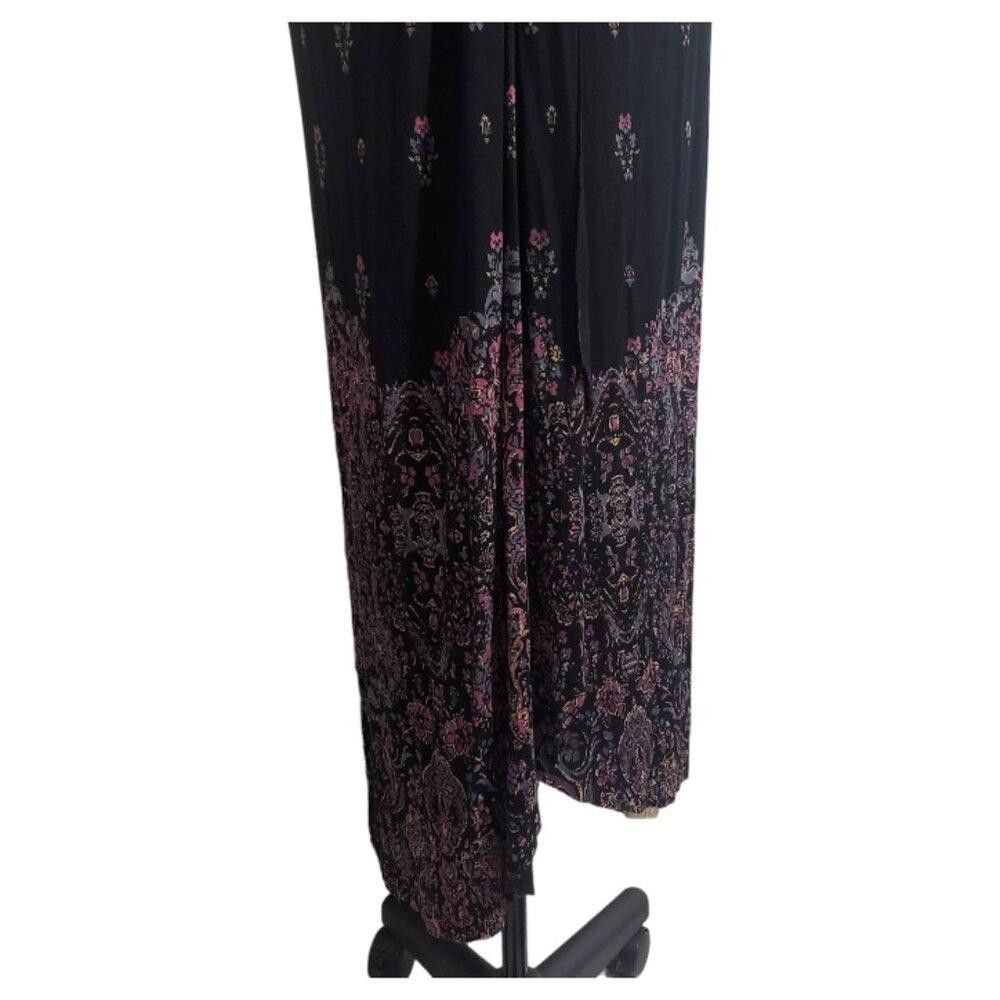 Designer CT1658 Cynthia Rowley Black Floral Sarong L Size ONE SIZE - 3 Thumbnail