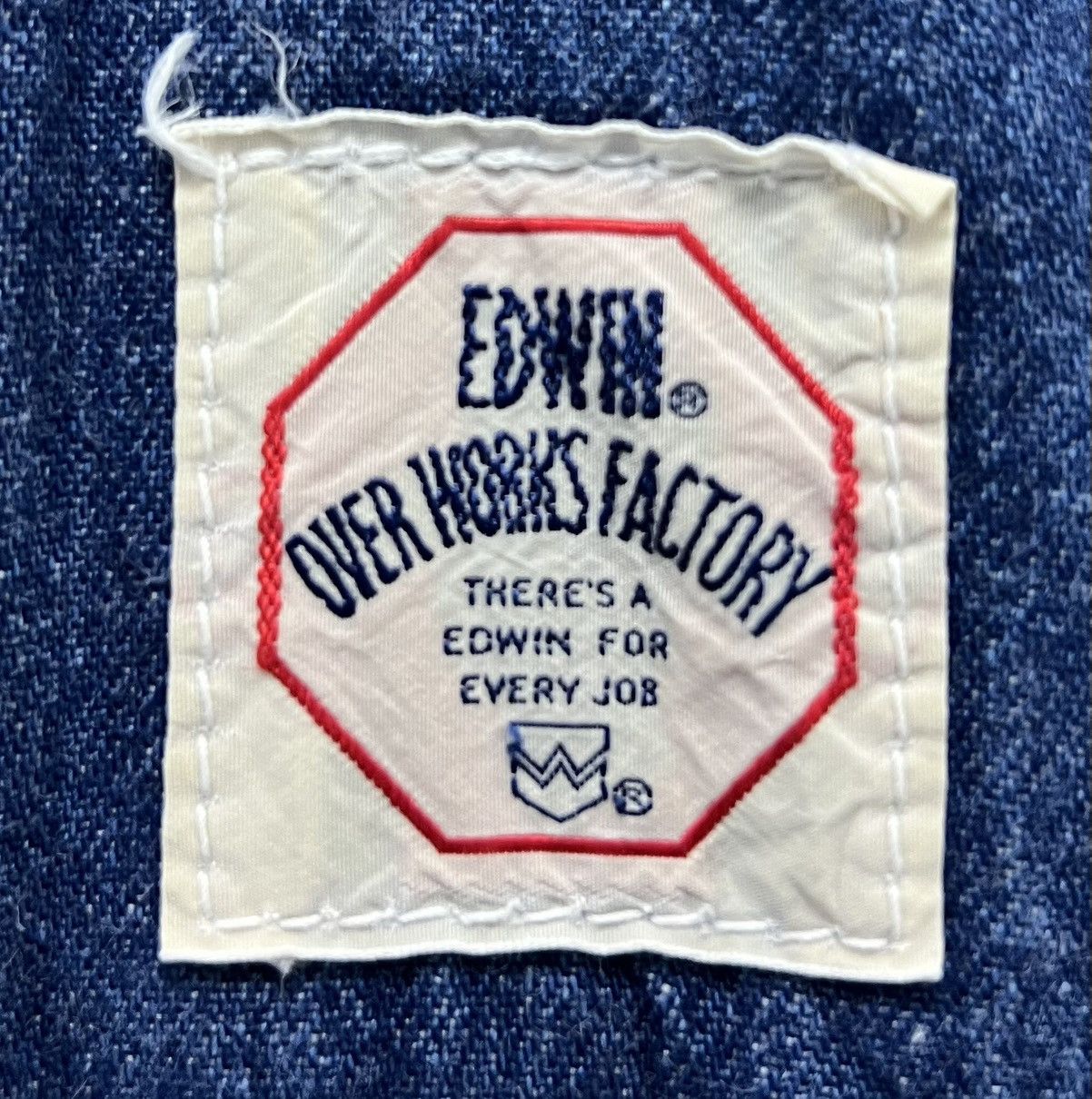 Edwin × Vintage Vintage EDWIN “Over Works Factory” Denim Overalls - Size S Size US 30 / EU 46 - 11 Thumbnail