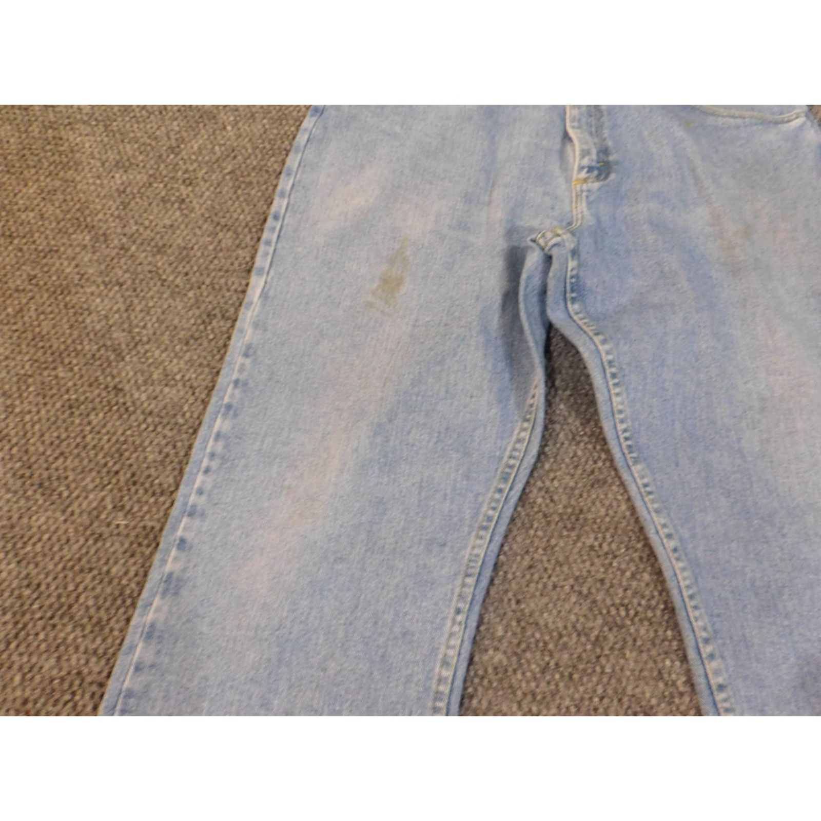 Wrangler Wrangler Jeans Mens 36x29 Blue Premium Light Wash Straight Vintage MGW20 Workwear Size US 36 / EU 52 - 2 Thumbnail