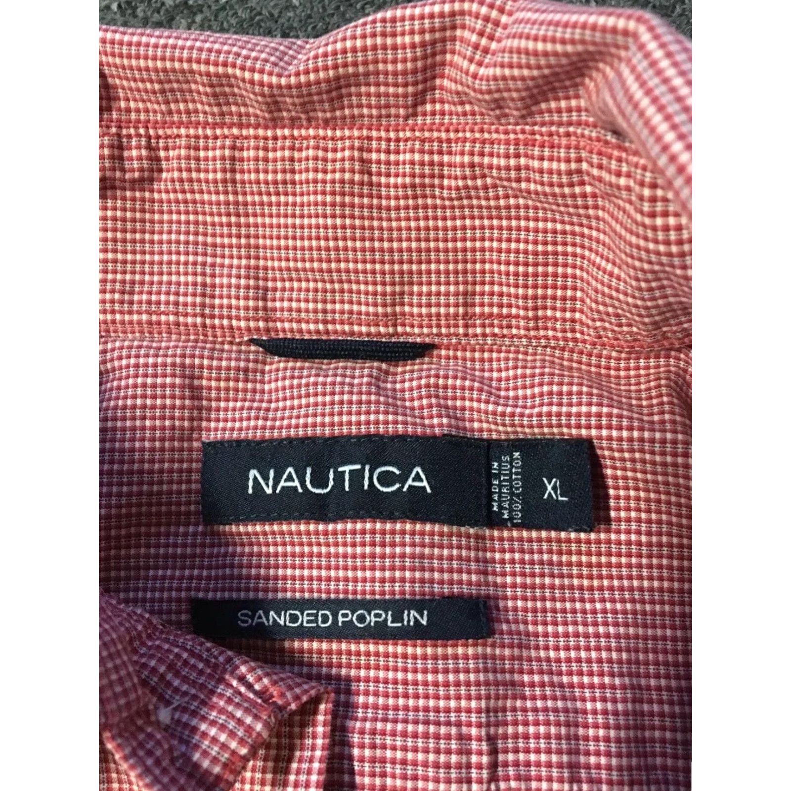 Nautica VINTAGE Nautica Shirt XL Red Plaid Button-Down Short Sleeve 90s Sports Sailing Men Size US XL / EU 56 / 4 - 3 Thumbnail