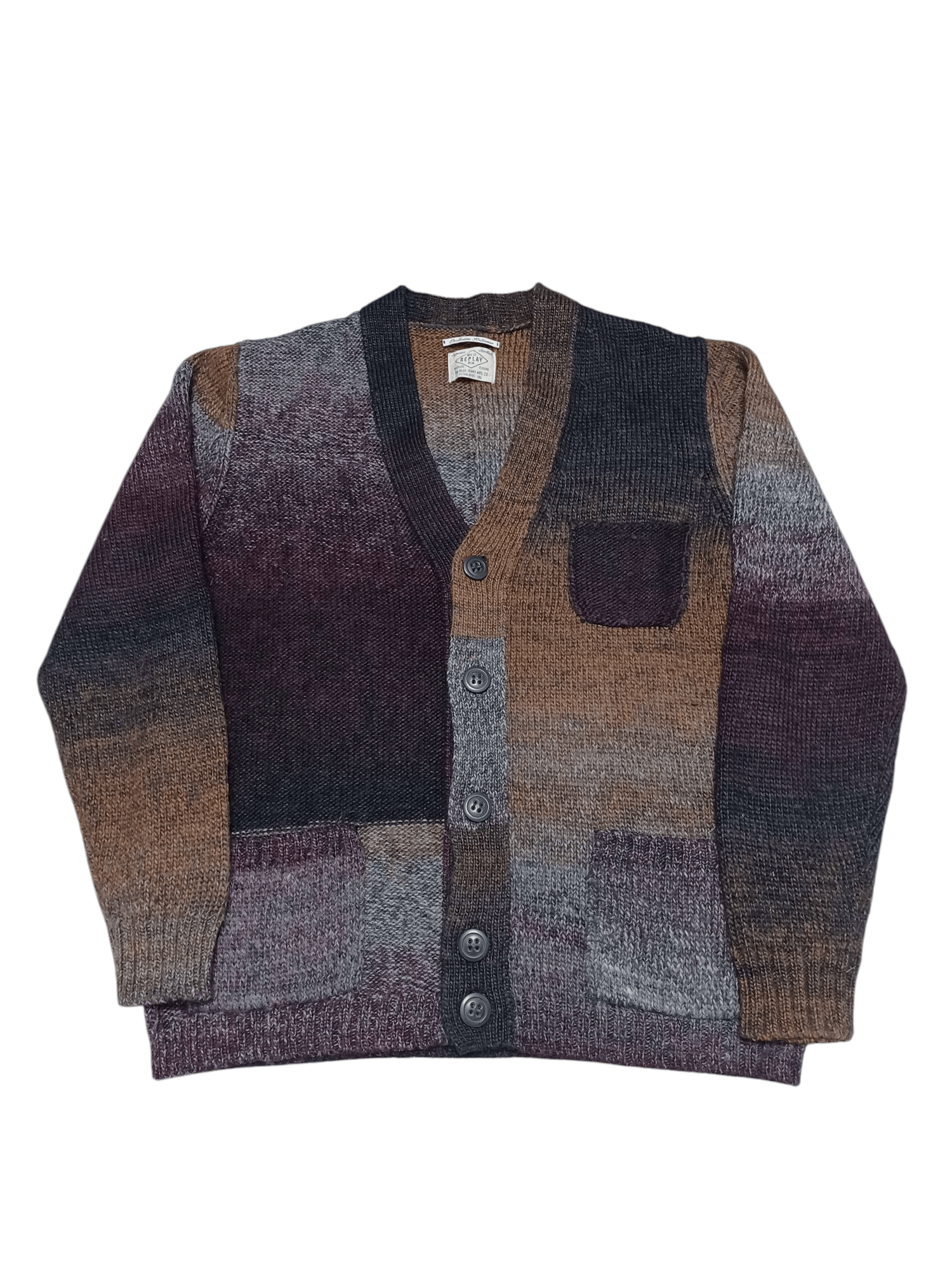 Replay REPLAY WOOL FIRE MULTIPOCKET CARDIGAN OLDMONEY Size US L / EU 52-54 / 3 - 1 Thumbnail