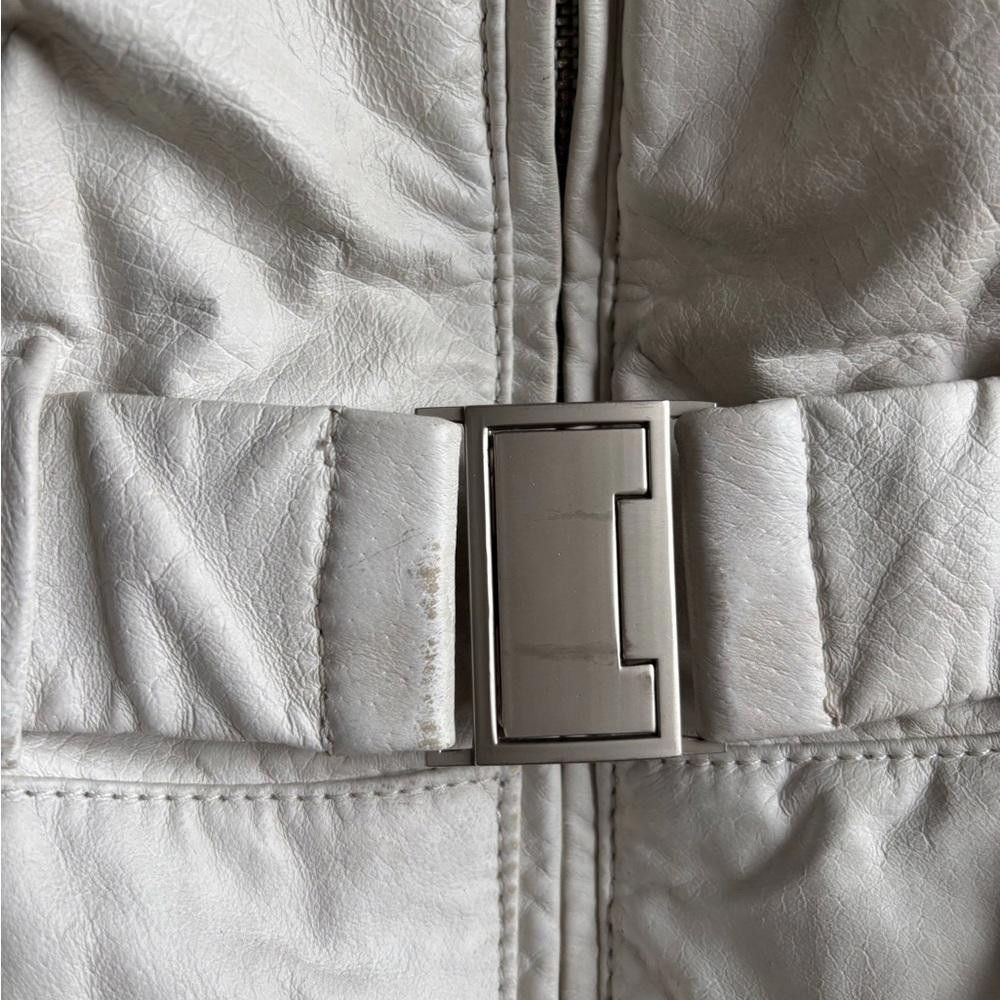 Danier Danier cream Leather Down-Filled Puffer Jacket Size M / US 6-8 / IT 42-44 - 7 Thumbnail