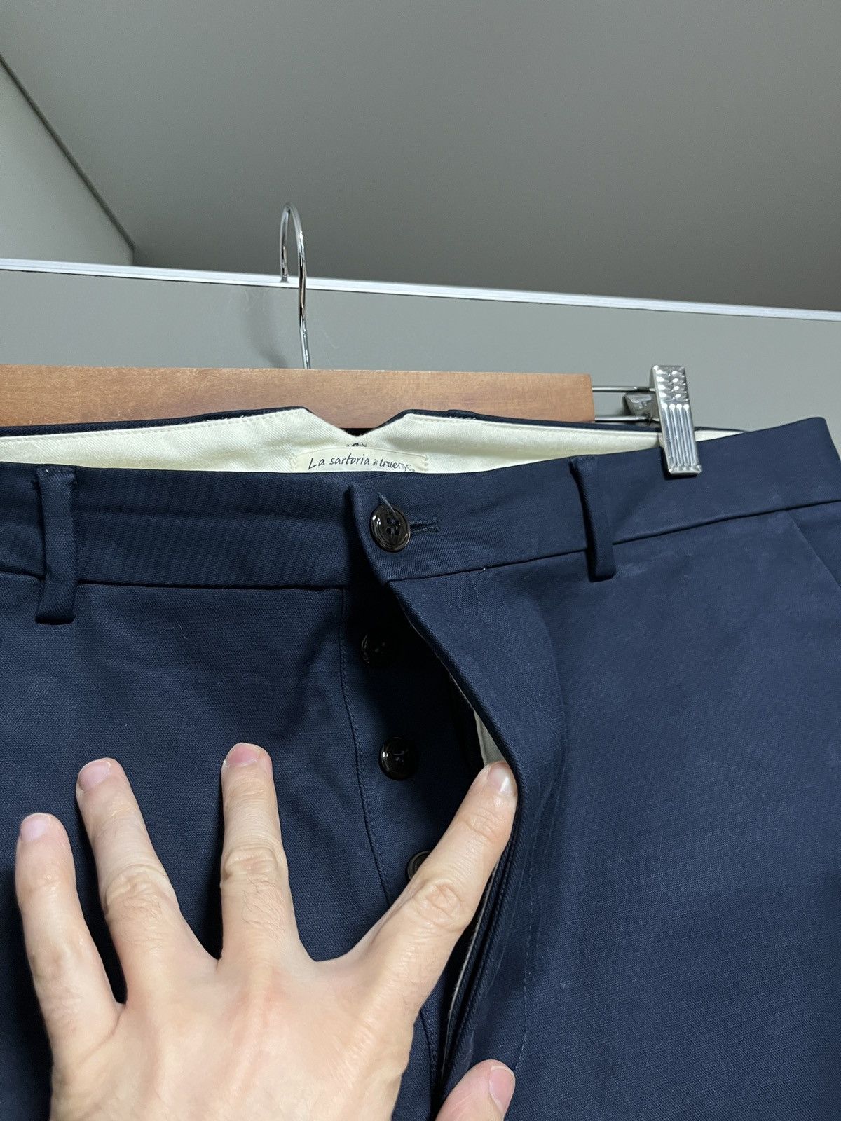 Handmade La Sartoria Di True NYC Heavy Handmade Chino Pants Size US 36 / EU 52 - 6 Thumbnail