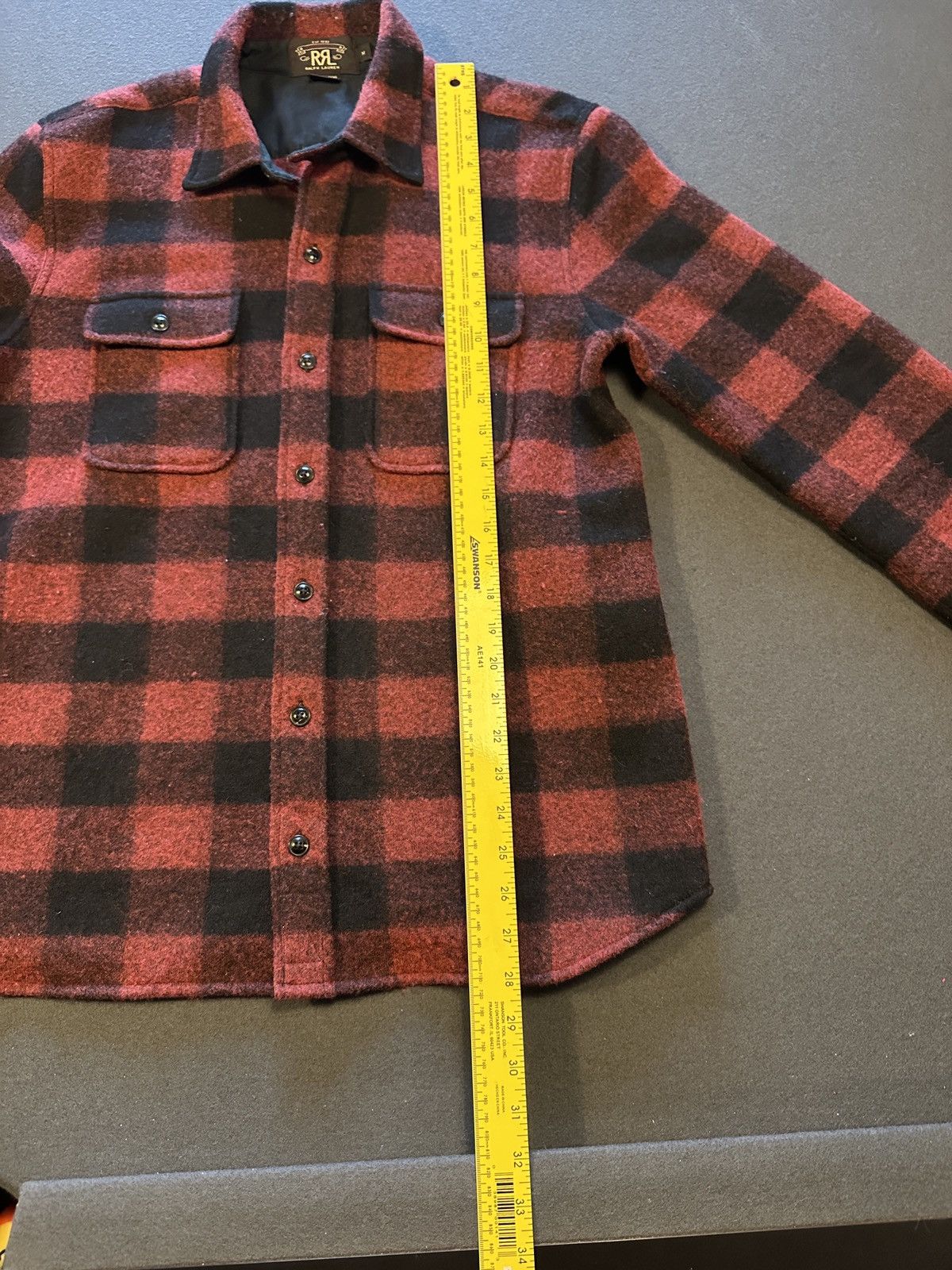 RRL Ralph Lauren RRL Buffalo Plaid Rough Wool Jacket Size US M / EU 48-50 / 2 - 4 Thumbnail