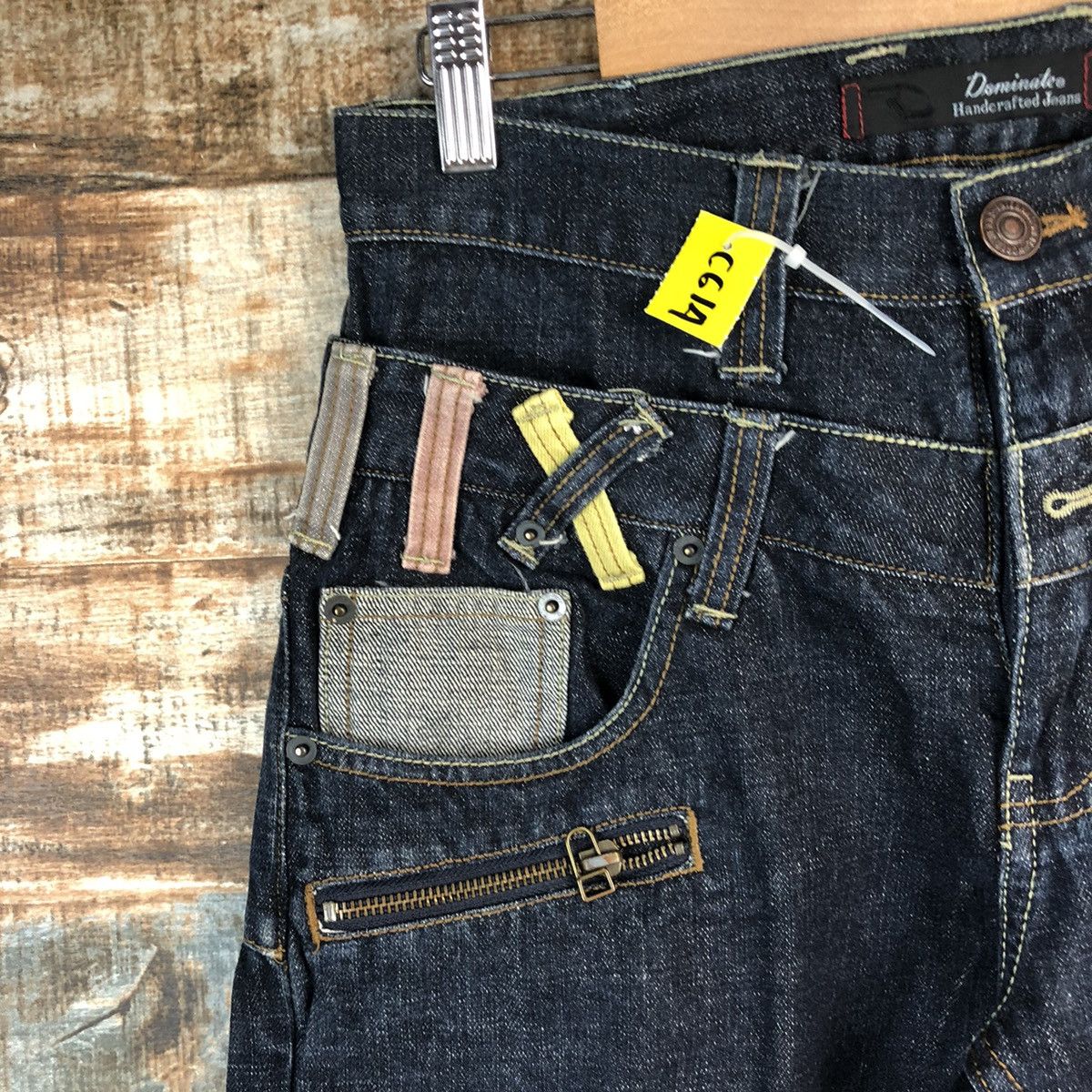 Japanese Brand DL Dani Nate double waist Black Denim Pants #C614 Size US 29 - 7 Thumbnail