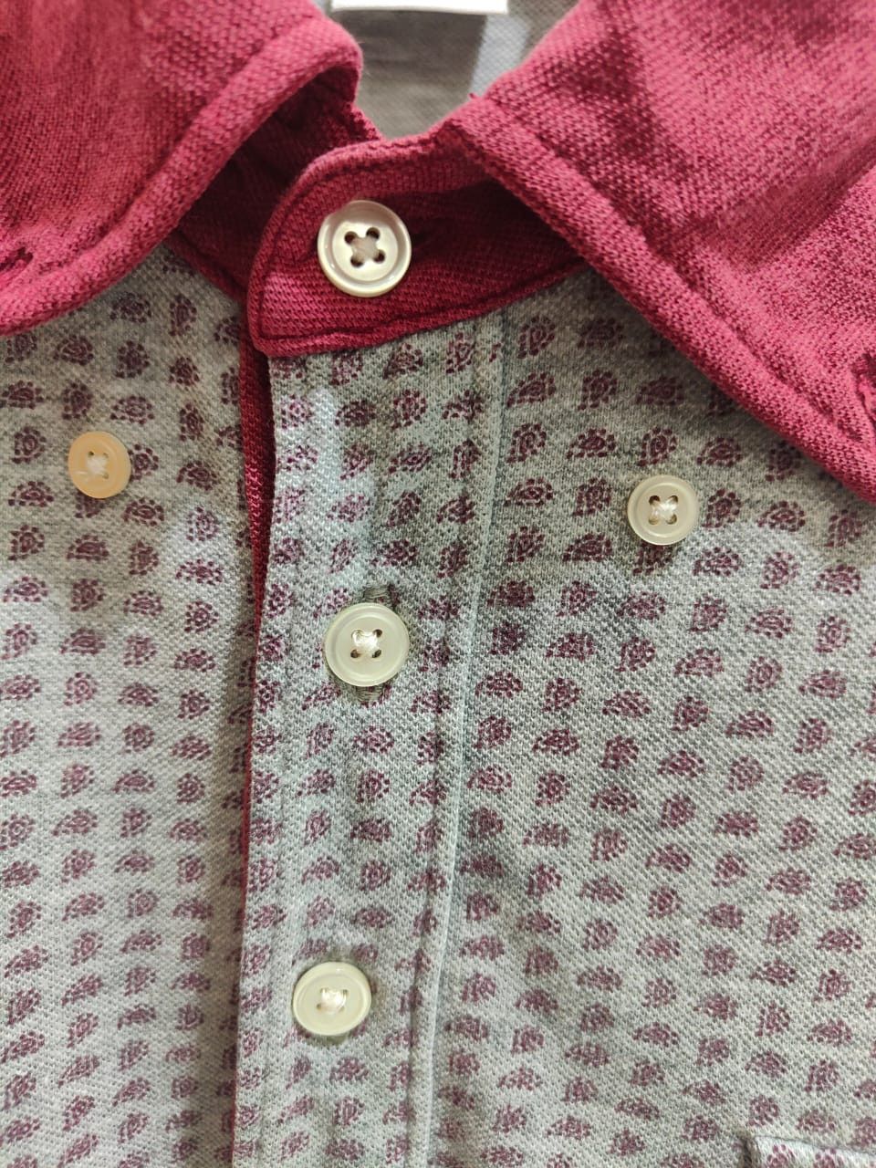 vintage red amoeba uniqlo X michael bastian polo tee