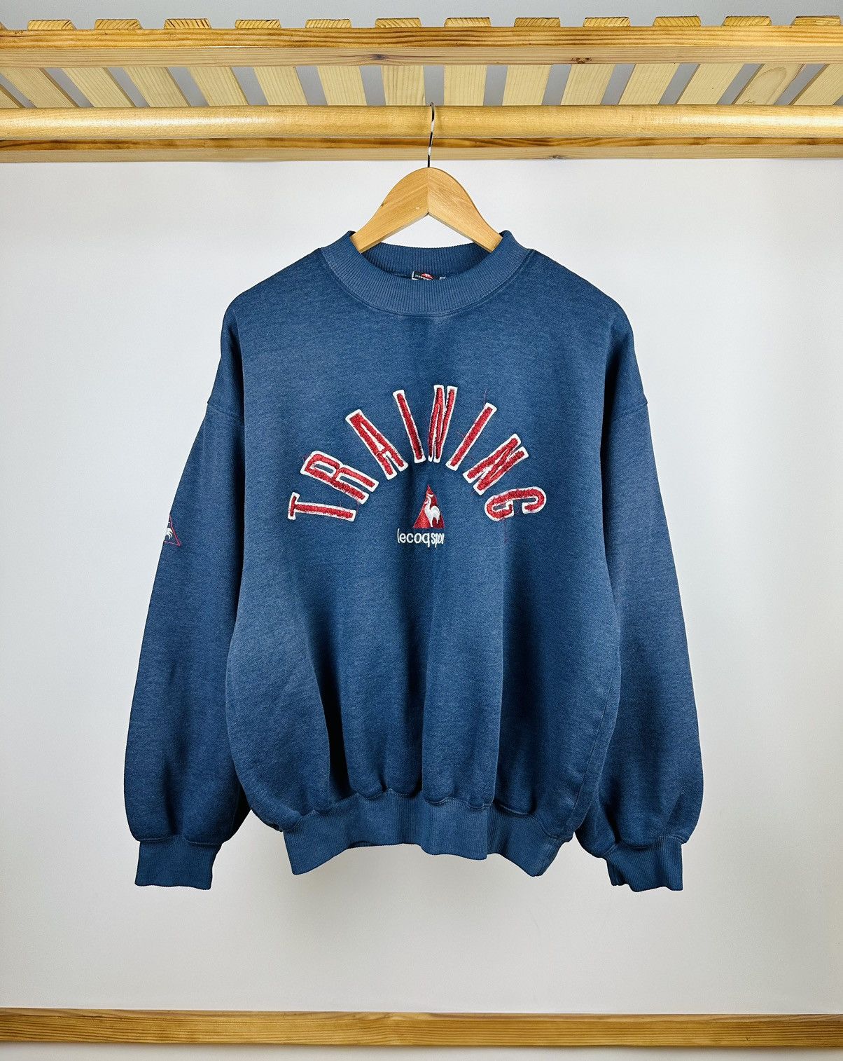 Le Coq Sportif × Vintage Vintage Le Coq Sportif Sweatshirts Big Logo Size US L / EU 52-54 / 3 - 1 Thumbnail