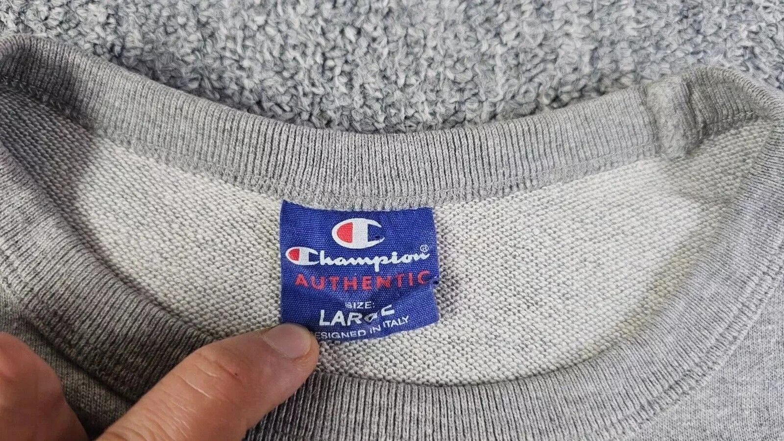 Champion hampion Athletics Crewneck Sweatshirt Made Italy Gray Men L Size US L / EU 52-54 / 3 - 4 Thumbnail