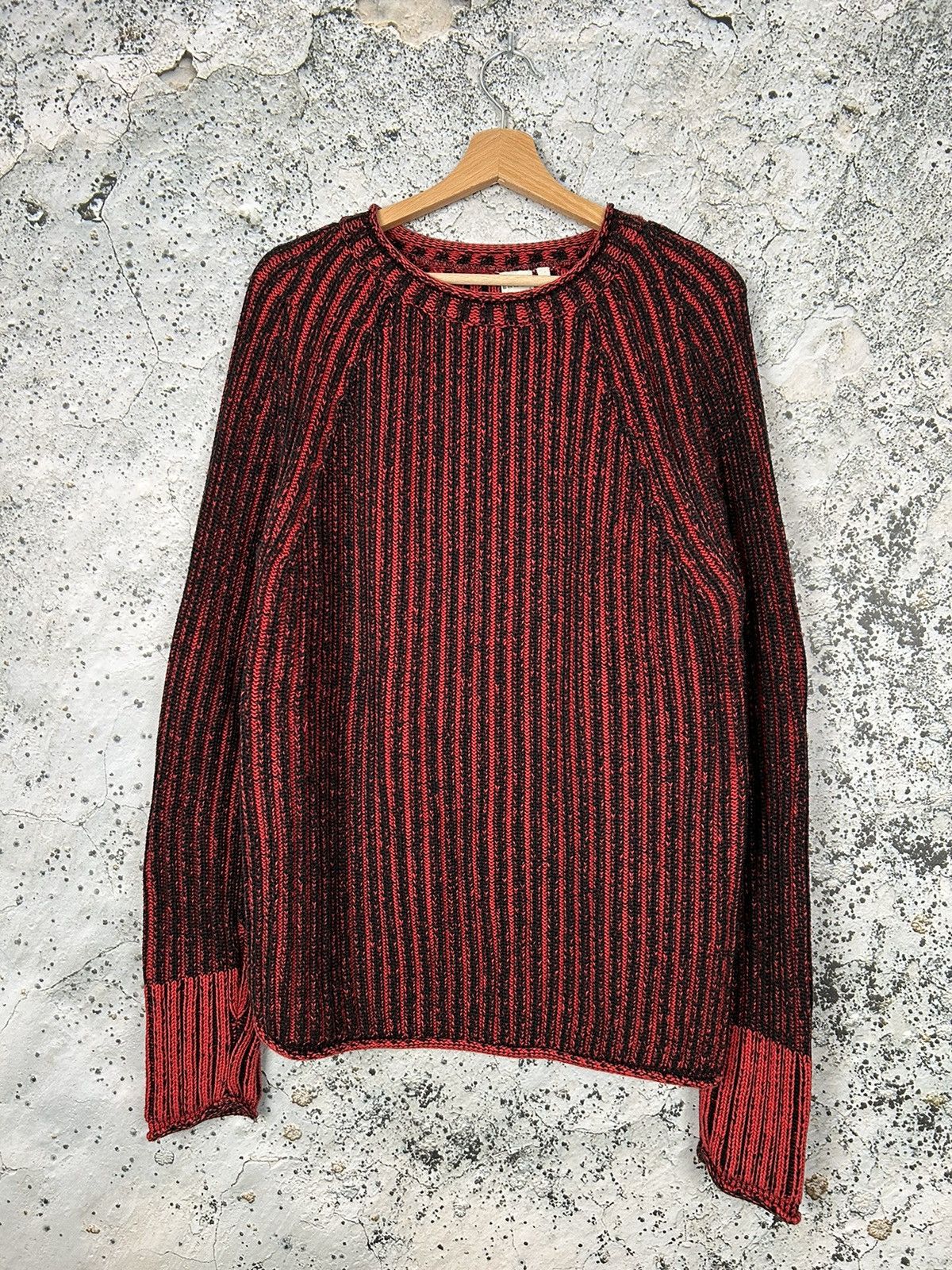 Vintage Vintage Y2K Stripped Sweater Knitwear Grunge 00s Alternative Size US L / EU 52-54 / 3 - 1 Thumbnail
