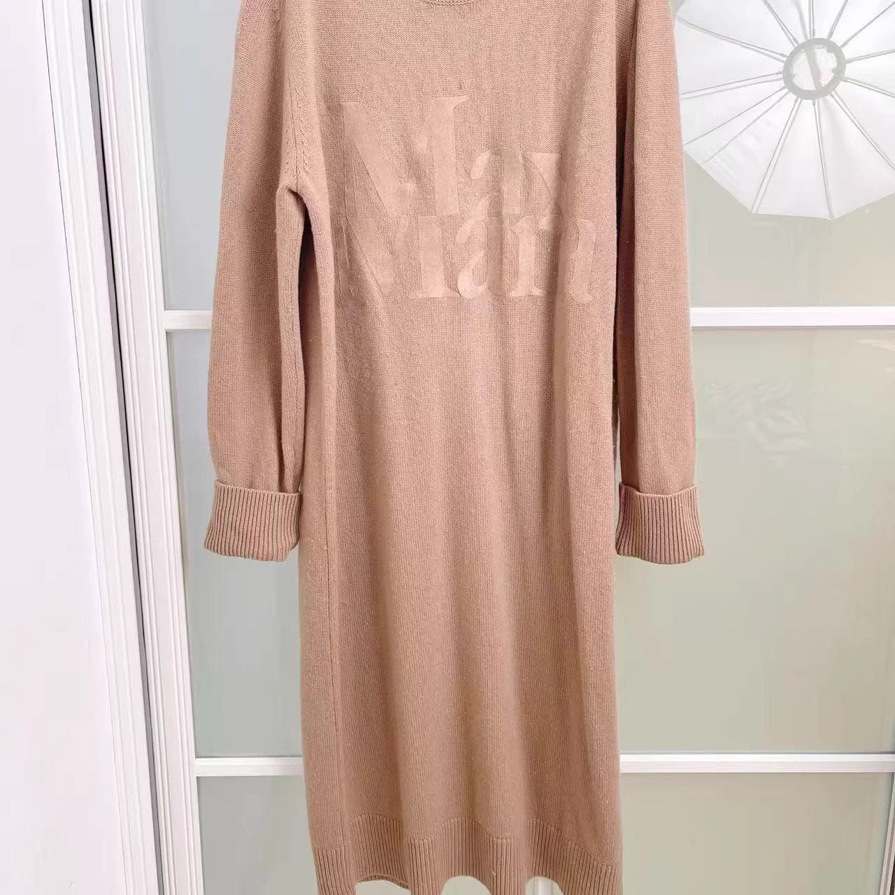 Unknown London S'Max Mara Camel Cashmere Wool Knit Dress 98% New Size S / US 4 / IT 40 - 3 Thumbnail