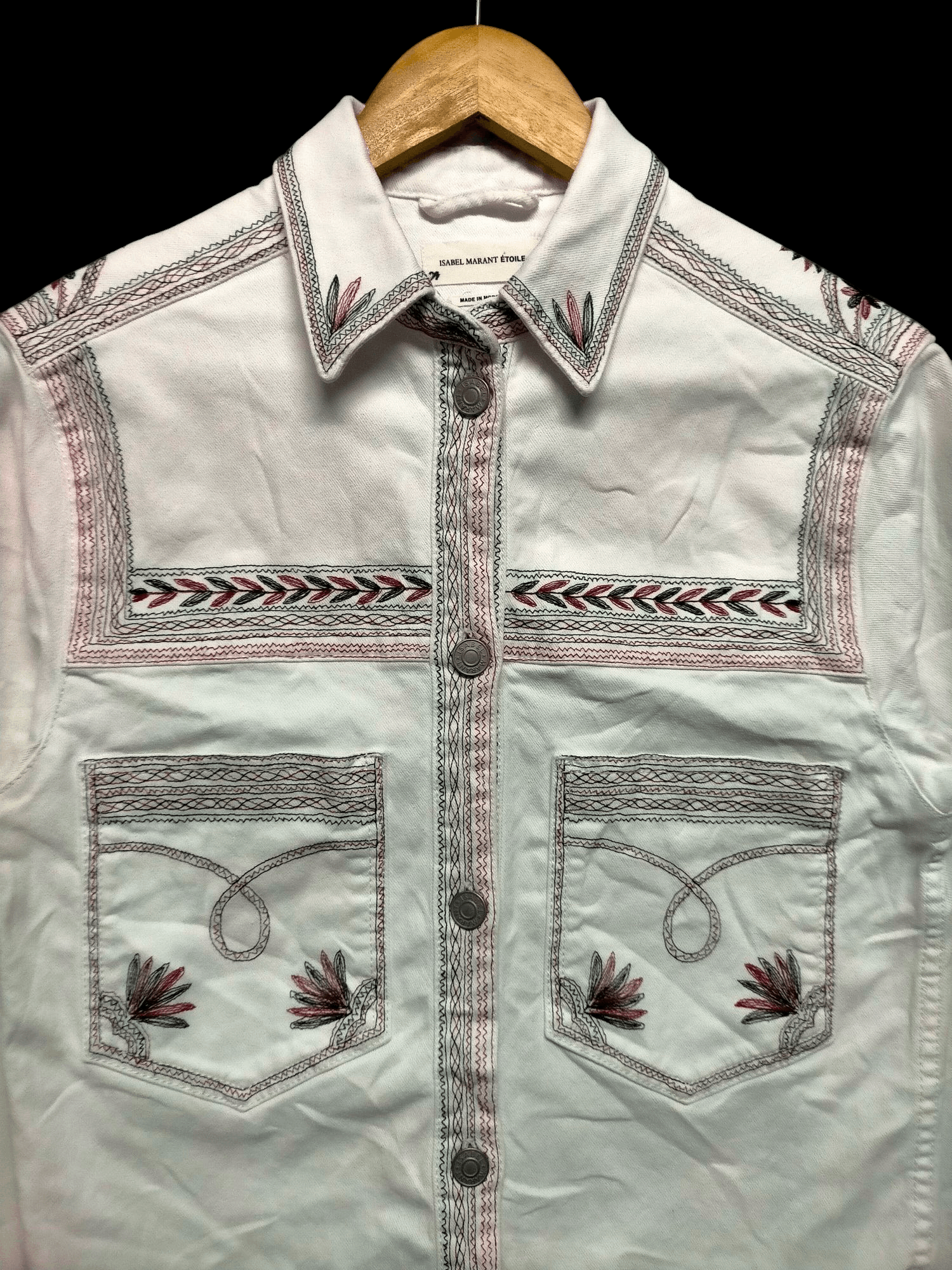 Isabel Marant ISABEL MARANT ETOILE WHITE DENIM JACKET Size US S / EU 44-46 / 1 - 4 Thumbnail