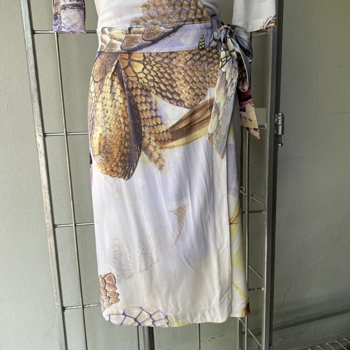 Just Cavalli Just Cavalli White Botanical Wrap Dress Size XS / US 0-2 / IT 36-38 - 17 Thumbnail