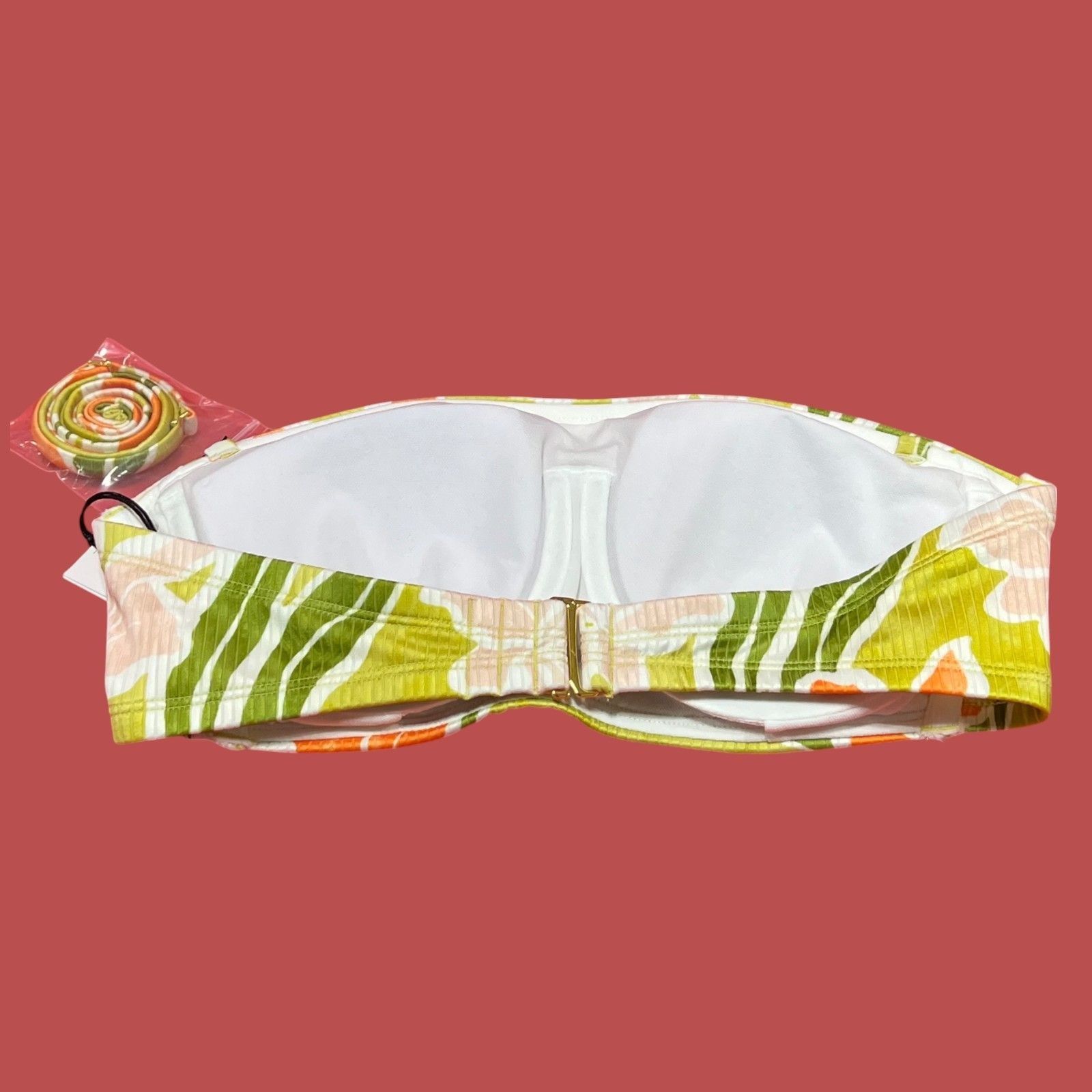 Other Shade & Shore - Women's Ribbed Hidden Underwire Bandeau Biki Size ONE SIZE - 6 Thumbnail