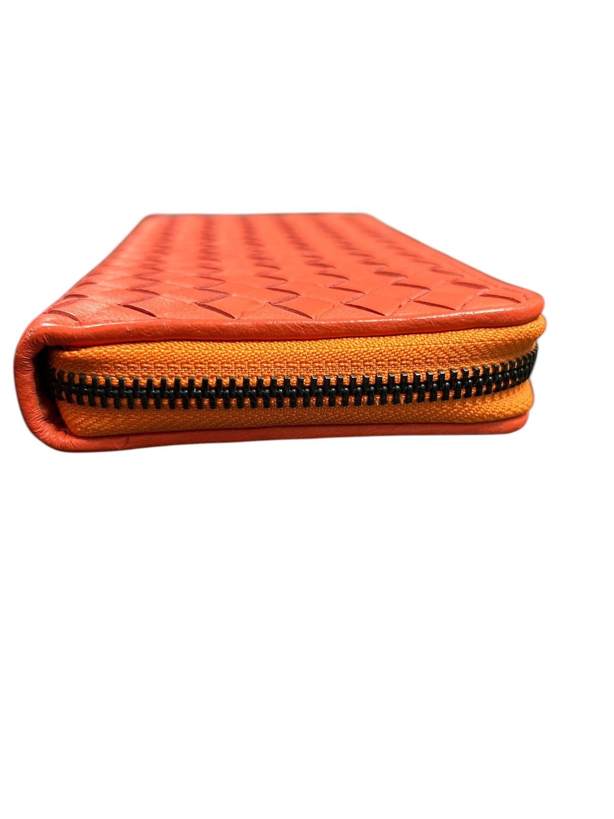Bottega Veneta Bottega Veneta Zipper Wallet Orange Size ONE SIZE - 3 Thumbnail