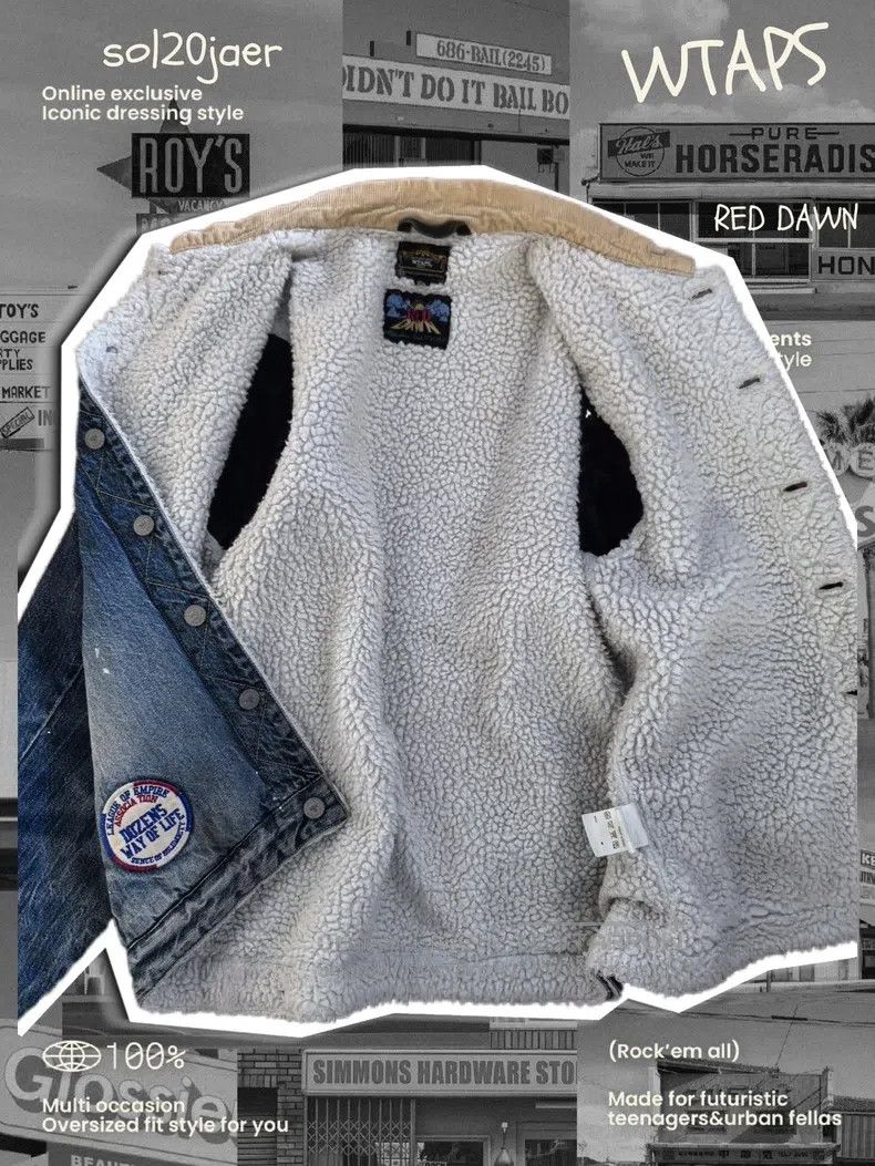 Wtaps Wtaps A denim jacket with a cashmere lining Size US M / EU 48-50 / 2 - 4 Thumbnail