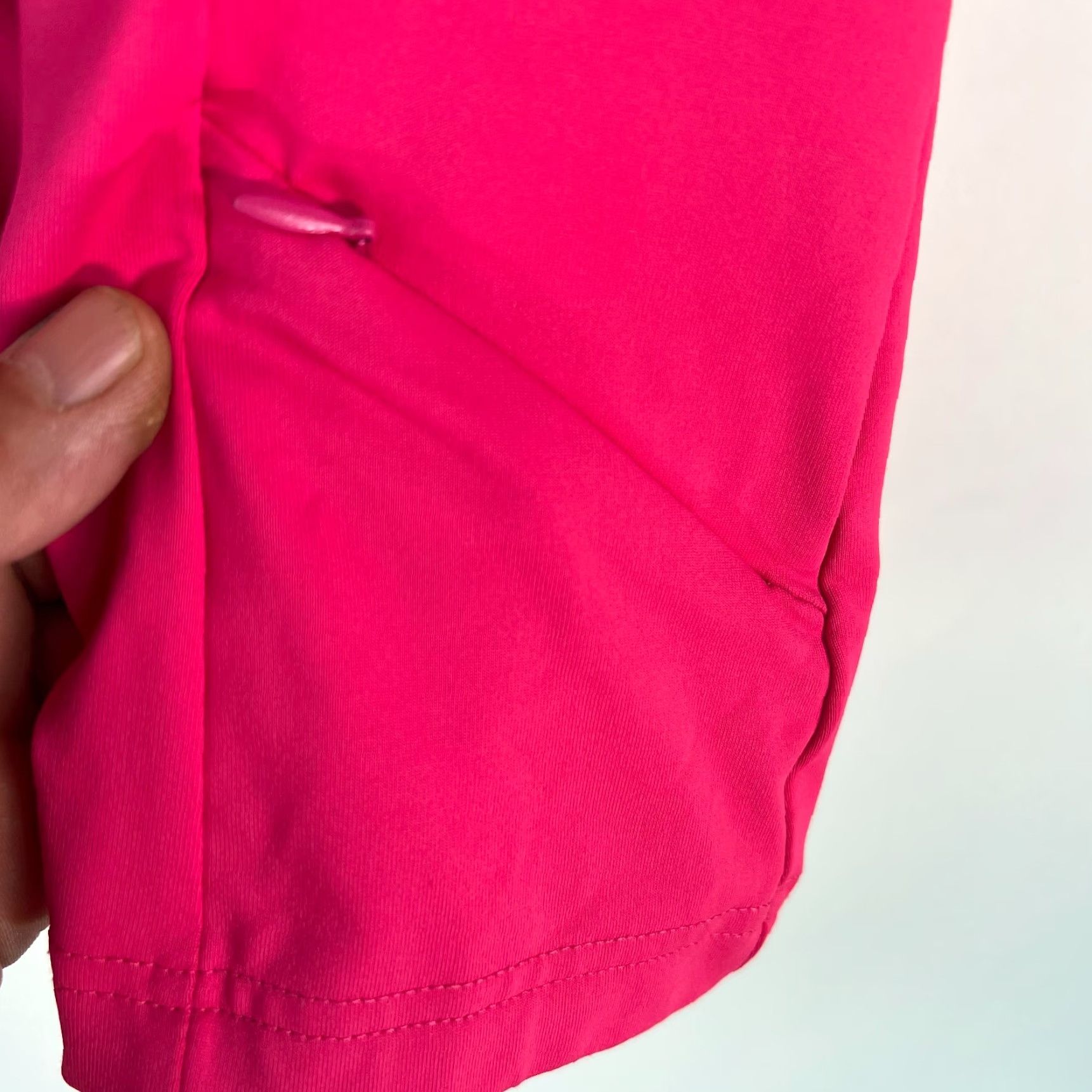 Fila Fila Womens Tank Top Pink Stretch V Neck Racer Back Zipper Activewear Size L Size L / US 10 / IT 46 - 4 Thumbnail