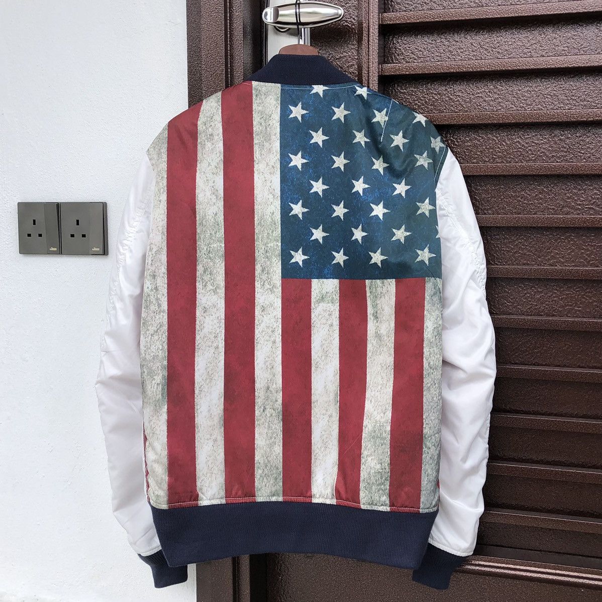 Avirex Avirex 35th Anniversary Flag USA Reversible Bomber Jacket Size US XL / EU 56 / 4 - 1 Thumbnail