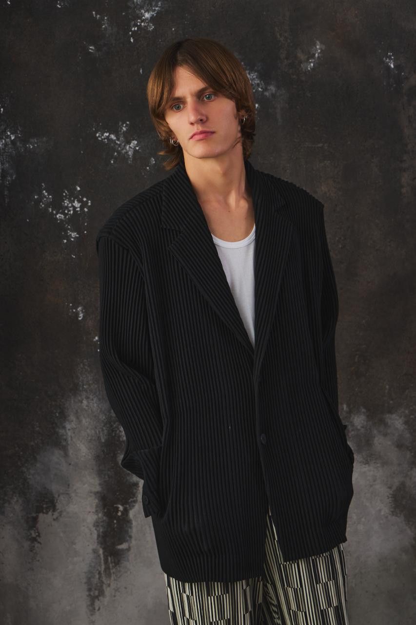 Homme Plisse Issey Miyake HOMME PLISSÉ ISSEY MIYAKE Kersey Pleats Blazer Size 48R - 2 Thumbnail