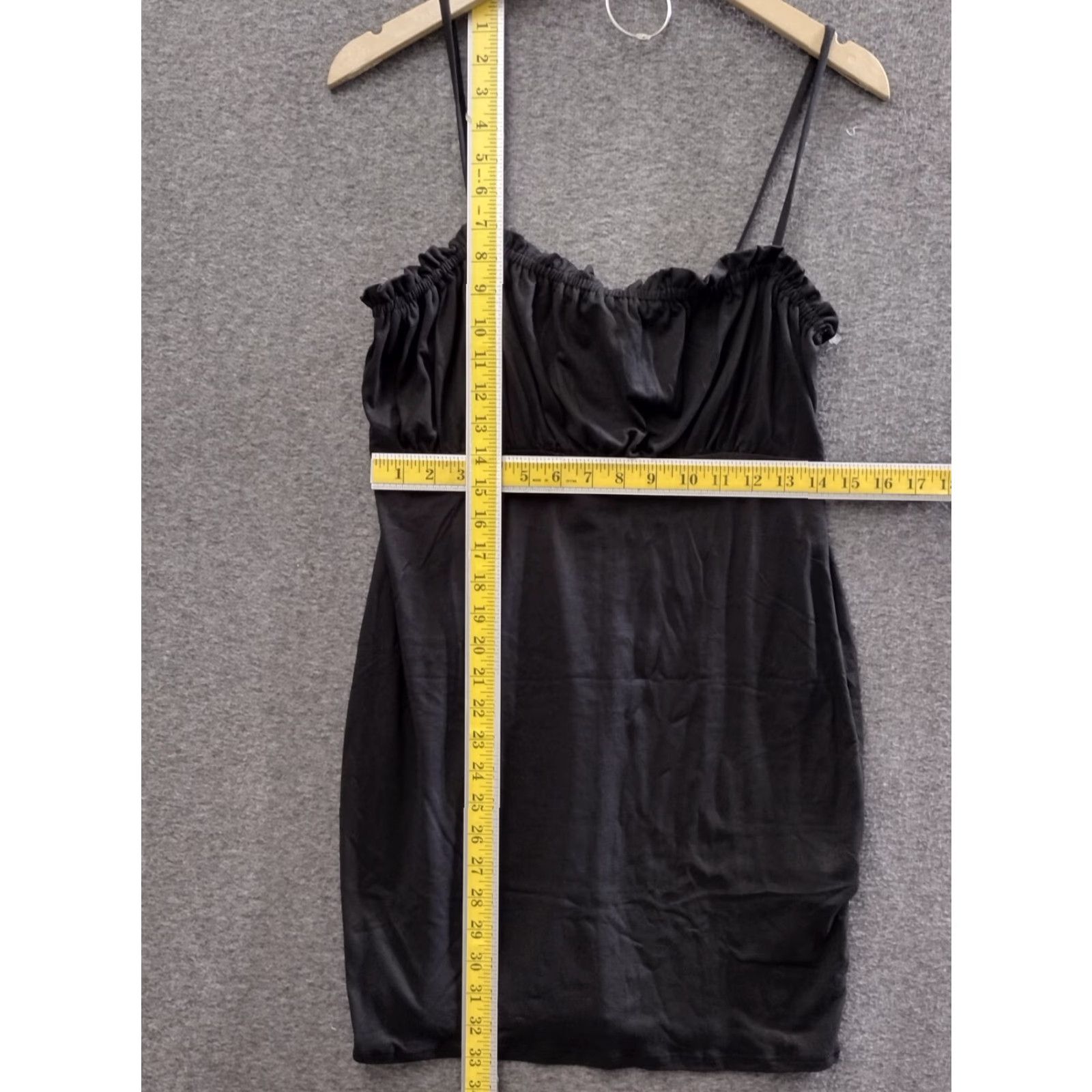 Forever 21 FOREVER 21 Dress Women's Spaghetti Strap Bodycon Ruffle Party Black 1X Shirt Bodice Sleeveless Square Neck Vintage No Size XL / US 12-14 / IT 48-50 - 5 Thumbnail