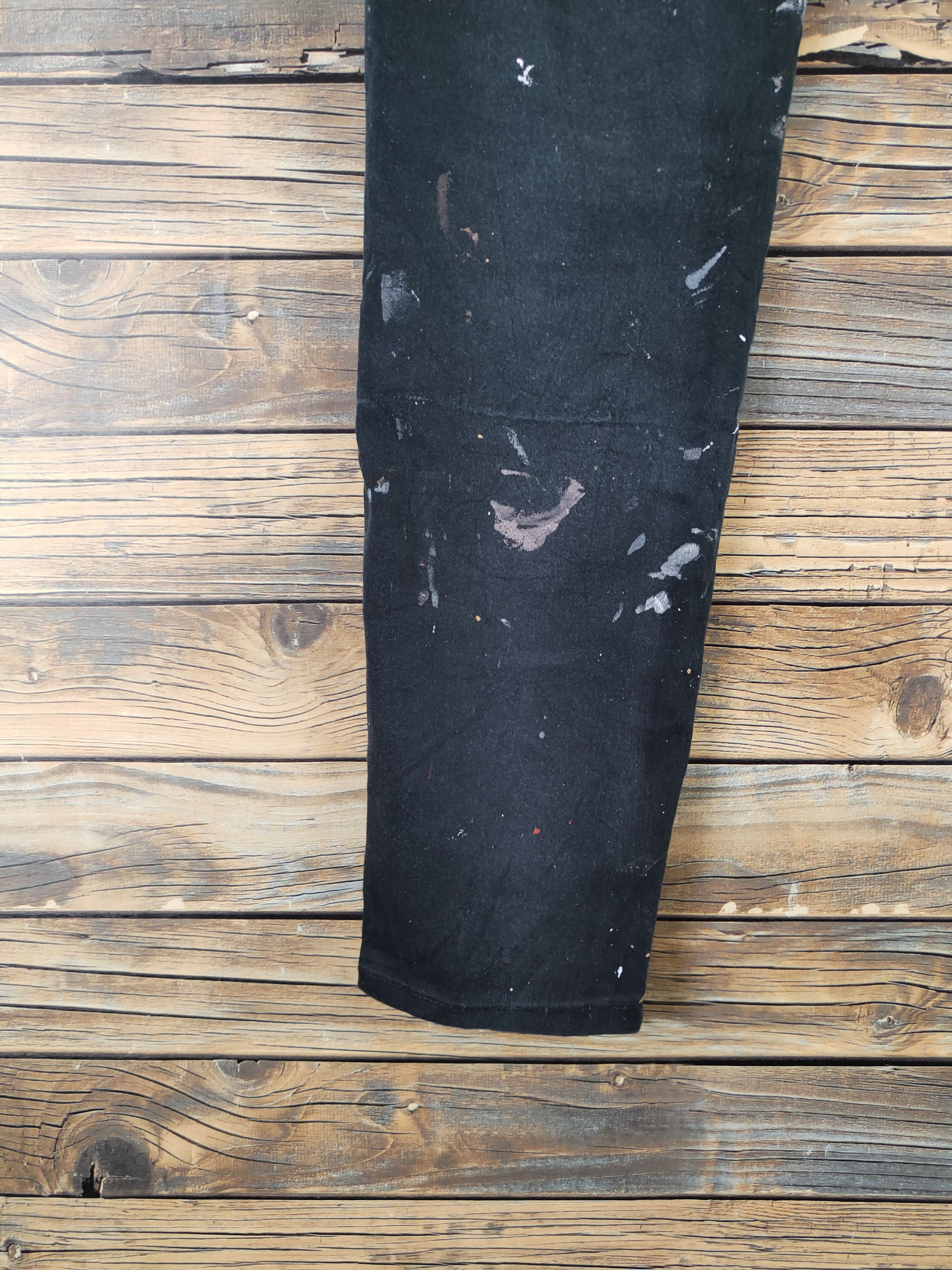 GU × Vintage GU Black painter jogger Pants #W2213 Size 28" / US 6 / IT 42 - 9 Thumbnail