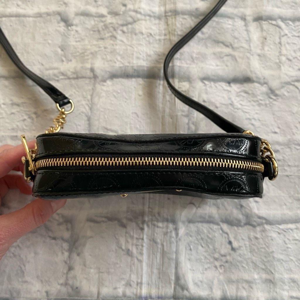 Michael Kors Michael Kors mini crossbody bag w/zipper closure black & gol Size ONE SIZE - 5 Thumbnail