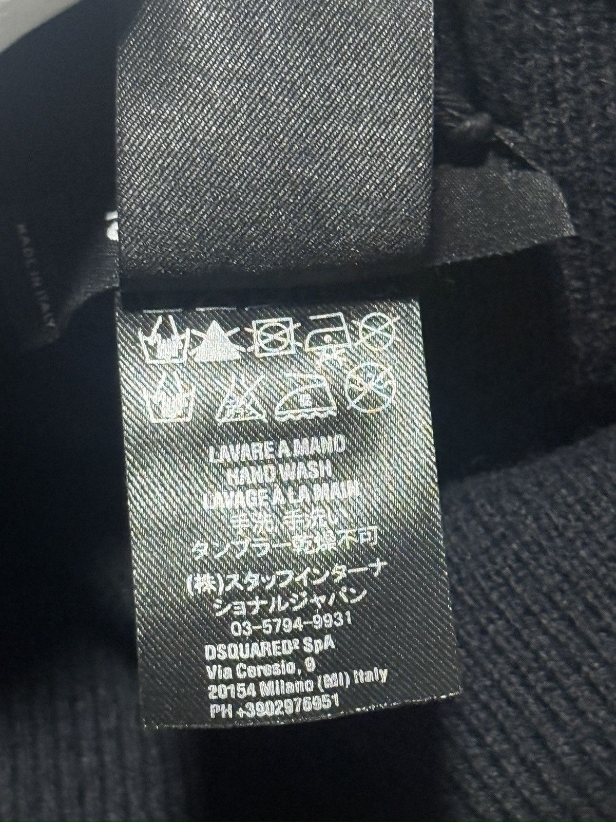Dsquared2 Dsquared2 Black Wool Hat With Embroidered Logo Size ONE SIZE - 6 Thumbnail