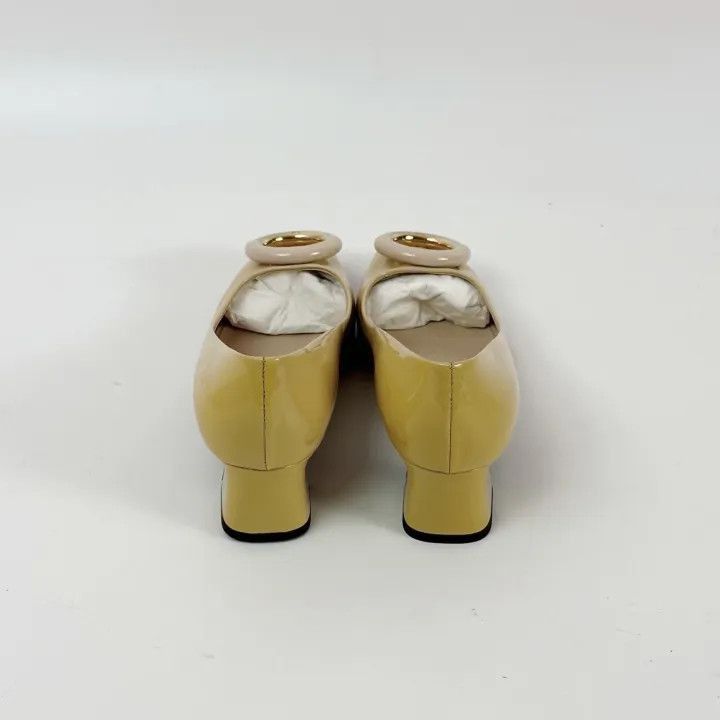 Louis Vuitton Louis Vuitton Yellow Gradient Block Heels -2508 Size US 7 / IT 37 - 3 Thumbnail