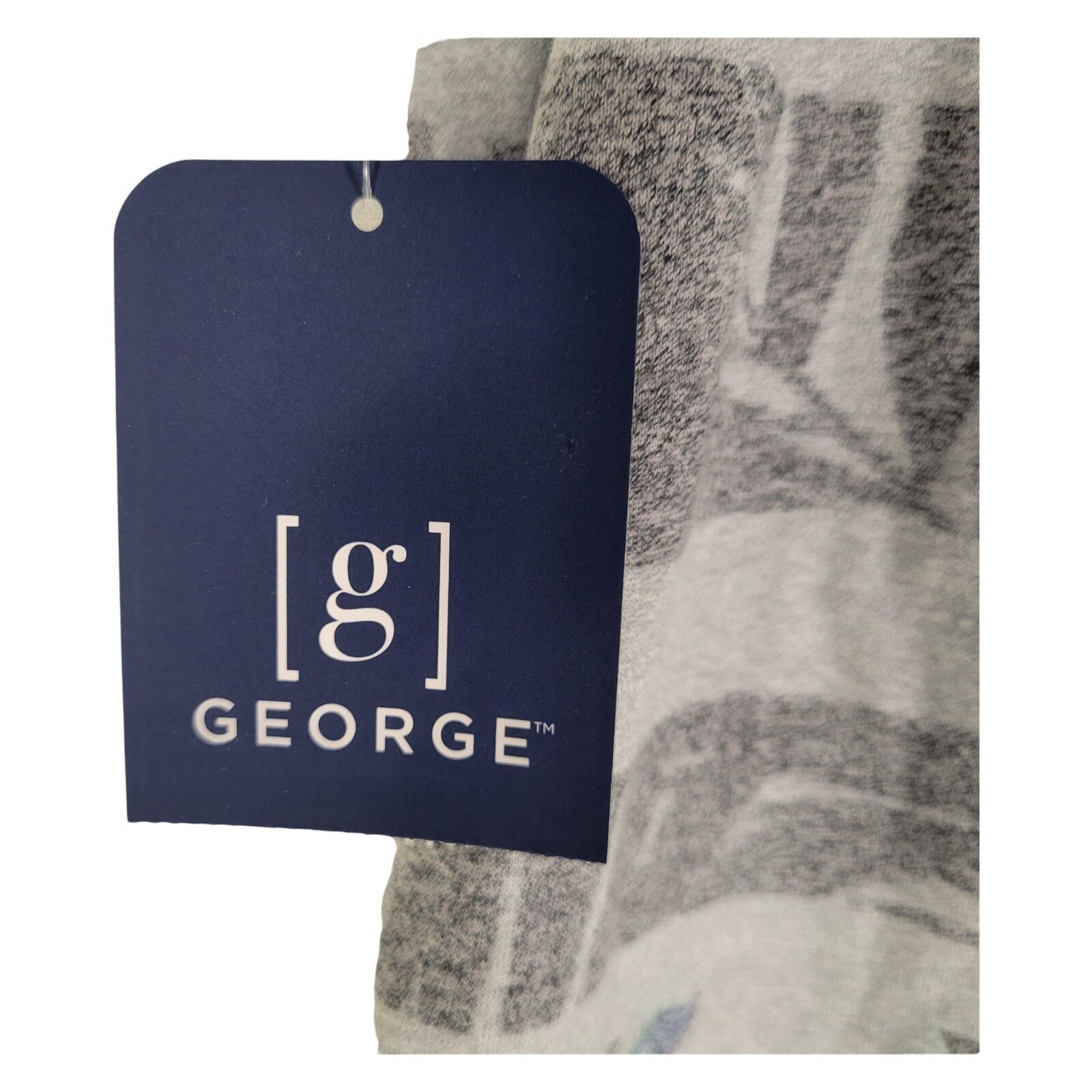 George George Men's S Tank Top Shirt Grey Blue Floral Summer Stripe Size US S / EU 44-46 / 1 - 6 Thumbnail