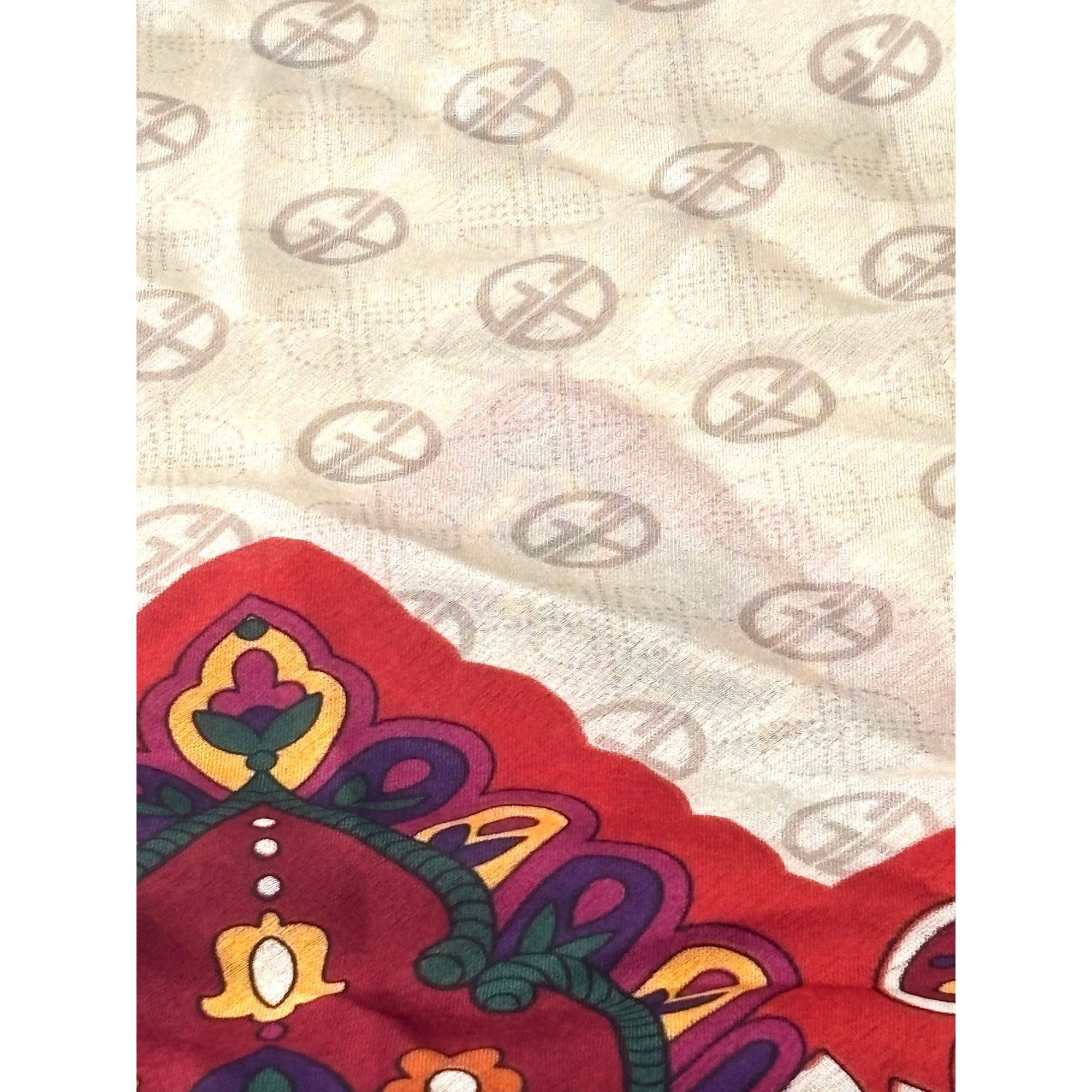 Giani Bernini Giani Bernini Logo Paisley Border Printed Scarf, Neutral-mul Size ONE SIZE - 12 Thumbnail