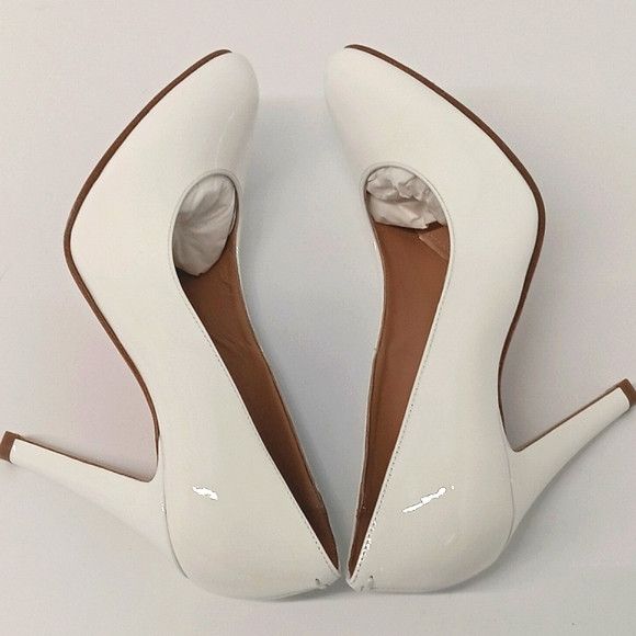Maison Margiela Maison Margiela White Patent Leather Court Pumps -EU40 Size US 10 / IT 40 - 4 Thumbnail
