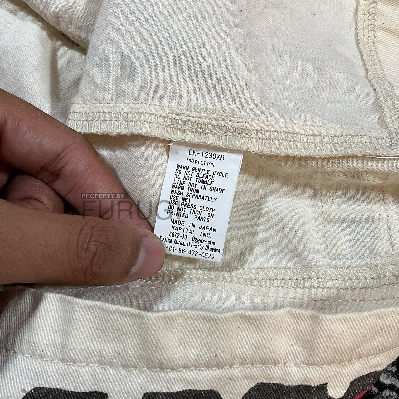 Kapital Kountry KAPITAL KOUNTRY COTTON TWILL FACTORY BOOK BAG Size ONE SIZE - 6 Thumbnail