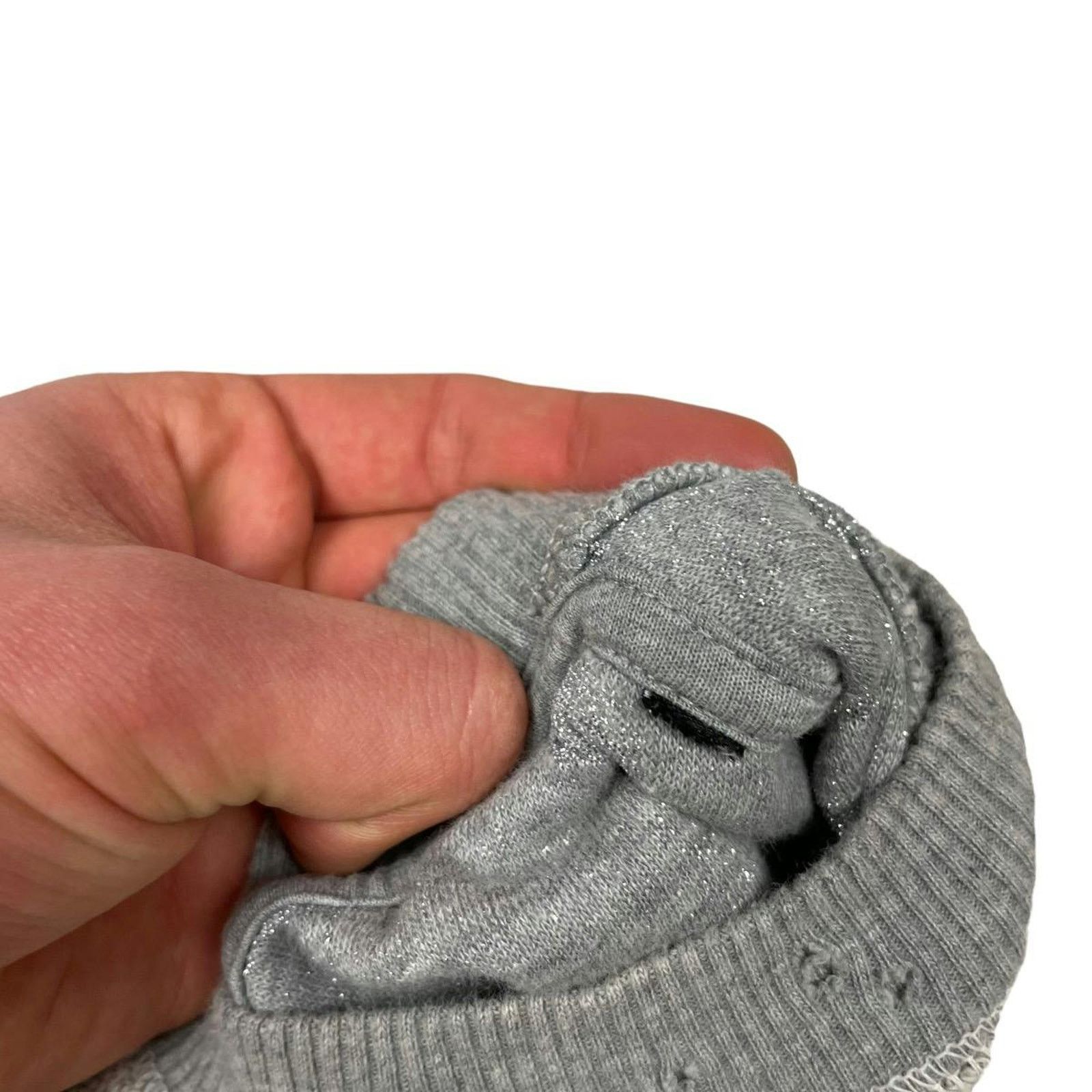 Diesel Diesel FELPA Women's Gray Crew Neck Ripped Sweatshirt Size M / US 6-8 / IT 42-44 - 10 Thumbnail