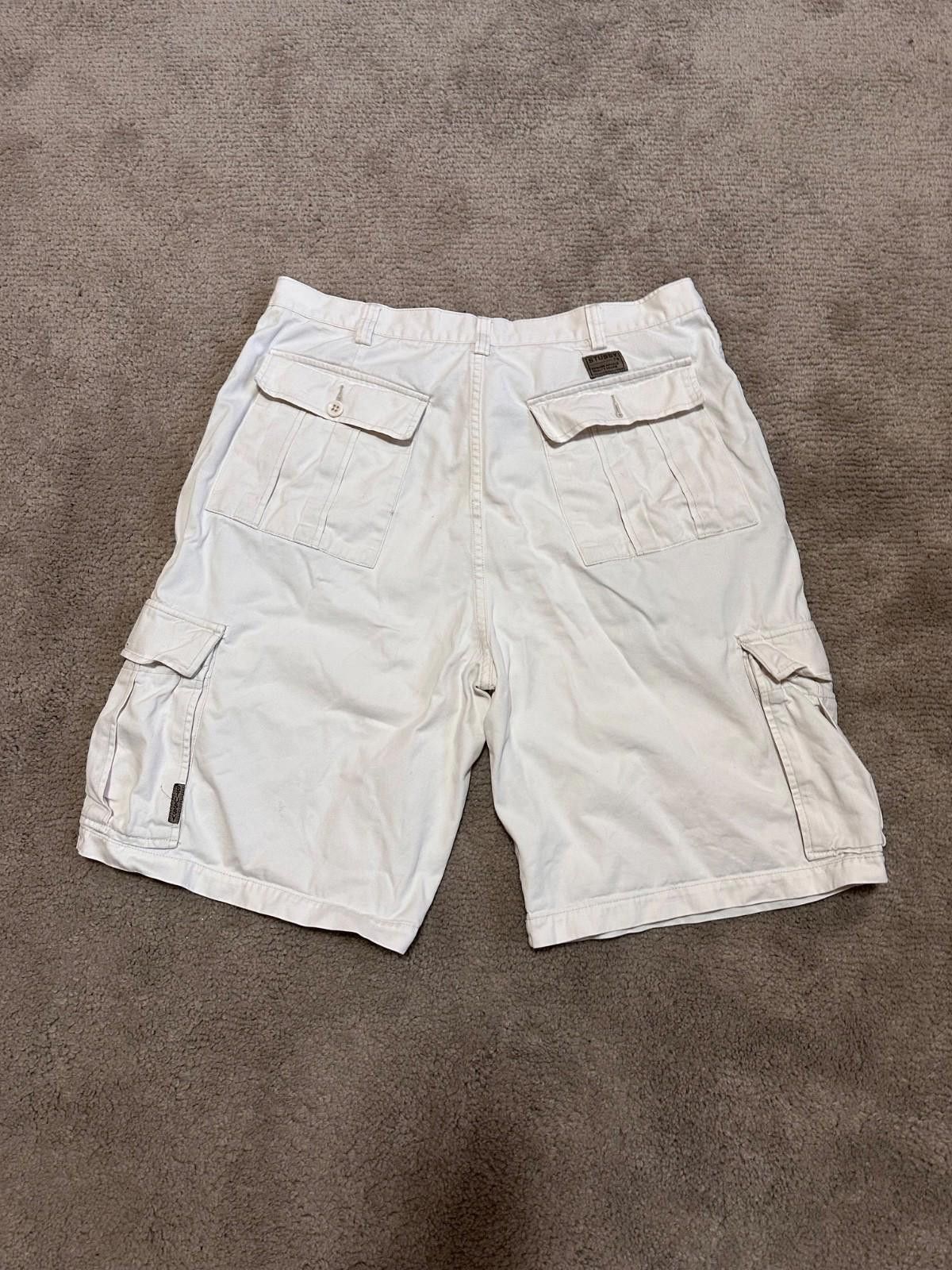 Stussy Vintage 80s Stussy Cargo Shorts White Sz 36 Size US 36 / EU 52 - 8 Thumbnail